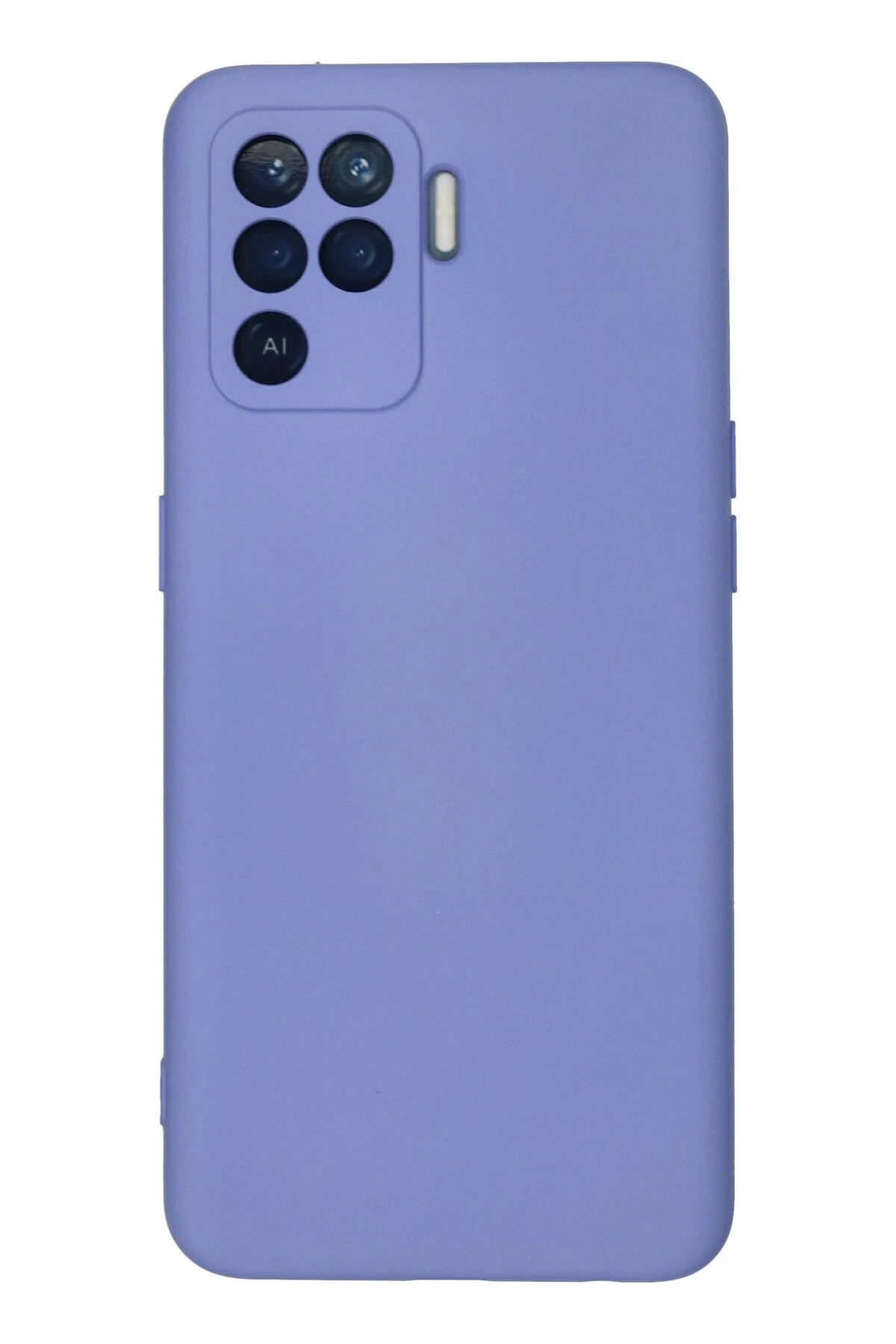 Newface Oppo Reno 5 Lite Kılıf Nano içi Kadife Silikon - Lila