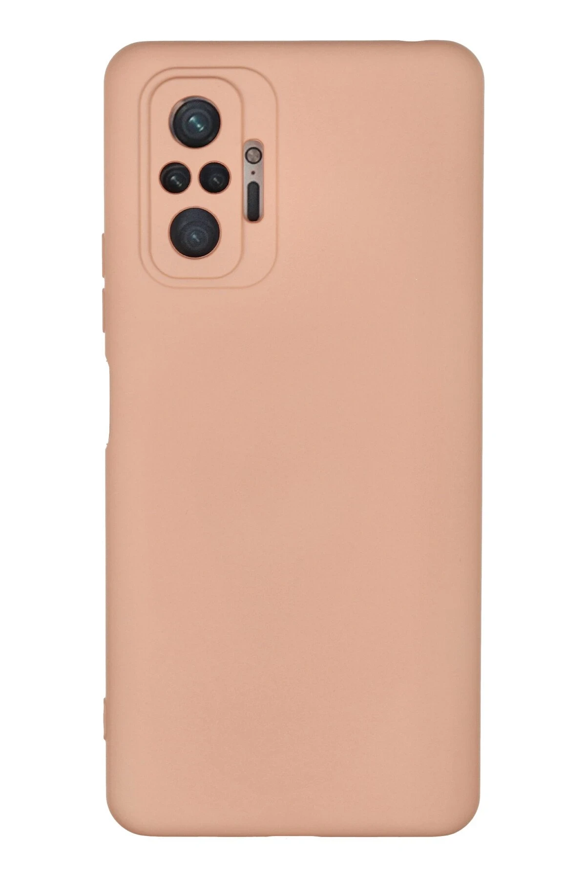 Newface Xiaomi Redmi Note 10 Pro Kılıf Nano içi Kadife Silikon - Pudra
