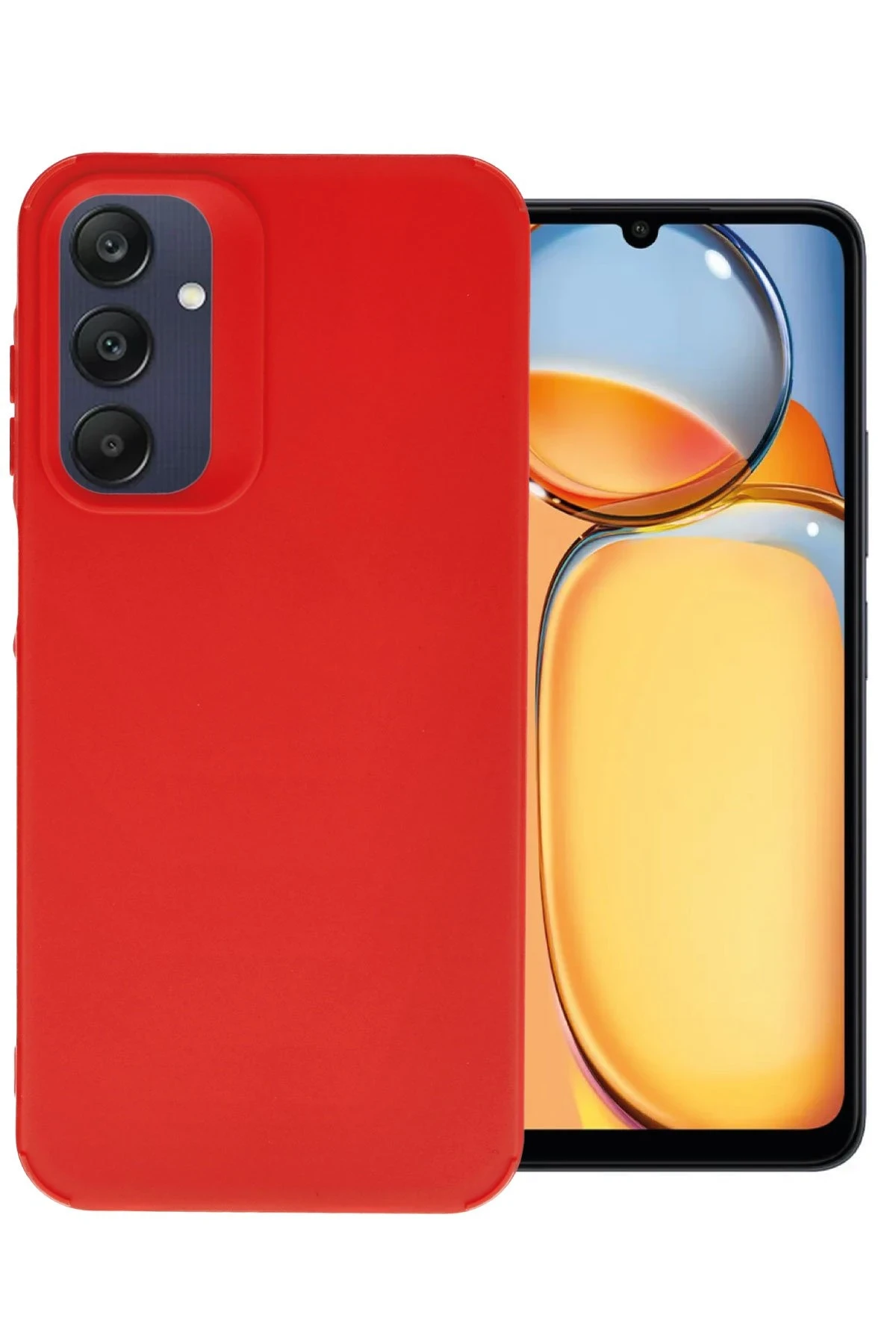 Newface Samsung Galaxy A25 5G Kılıf Petro Silikon - Kırmızı