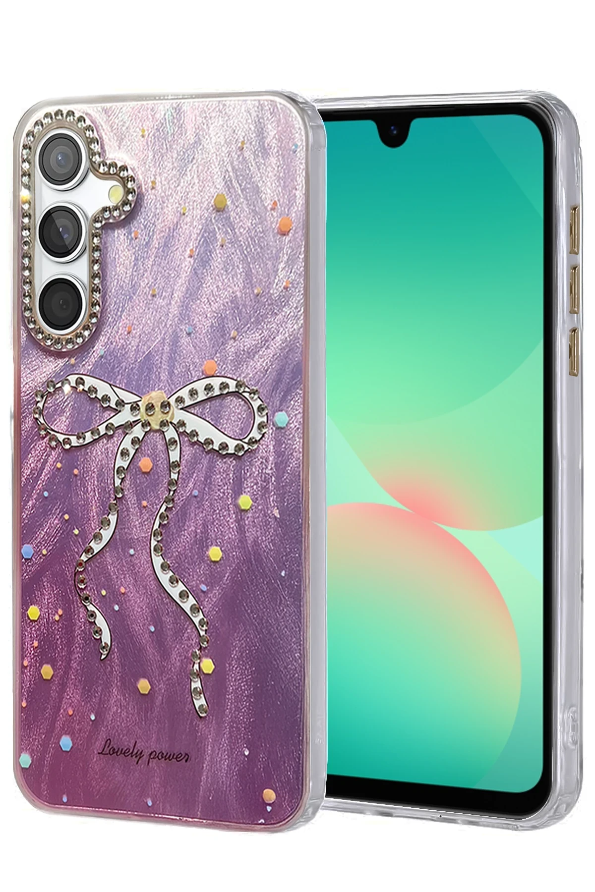 Newface Samsung Galaxy A26 Kılıf Blade Aynalı Desenli Kapak - Desen 1