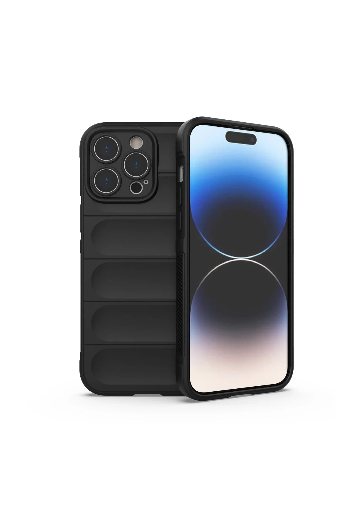 Newface iPhone 15 Pro Max Kılıf Optimum Silikon - Siyah