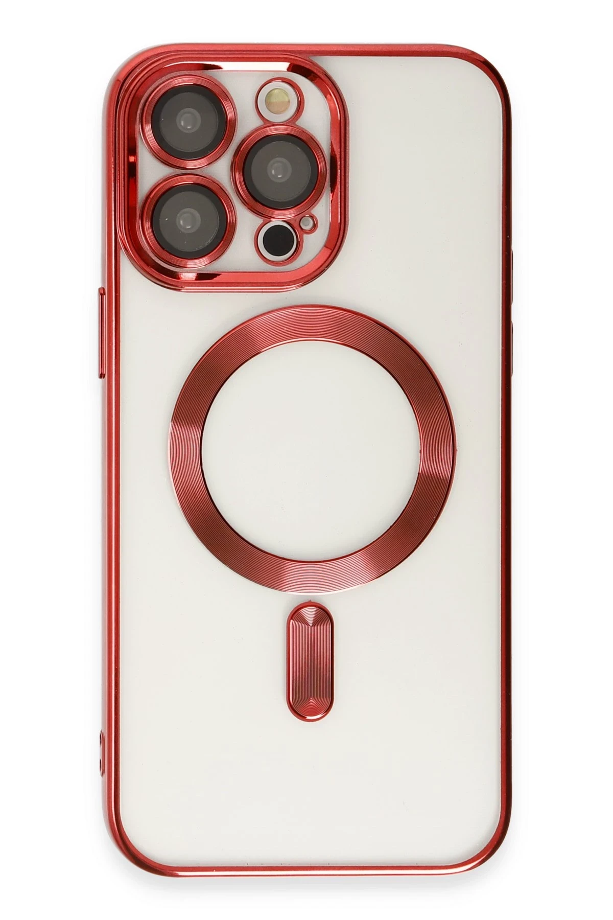Newface iPhone 13 Pro Kılıf Kross Magneticsafe Kapak - Kırmızı