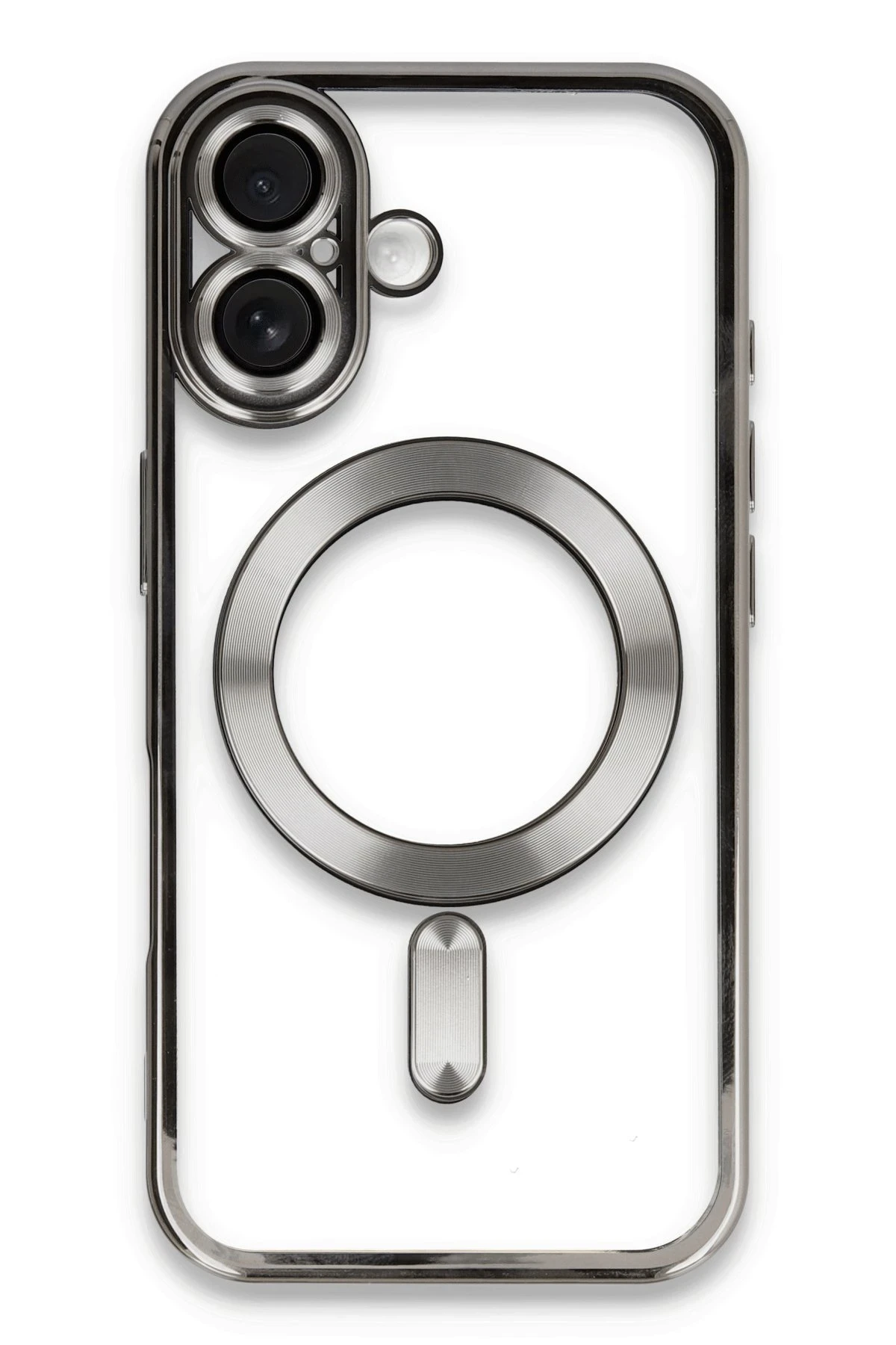 Newface iPhone 16 Plus Kılıf Kross Magneticsafe Kapak - Titan Gri