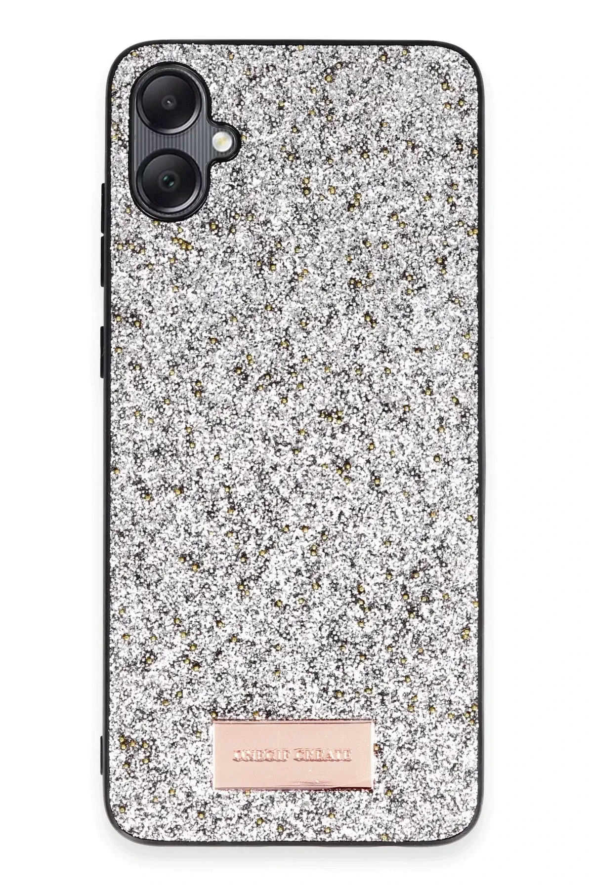 Onegif Samsung Galaxy A05 Bright Simli Kapak - Gümüş