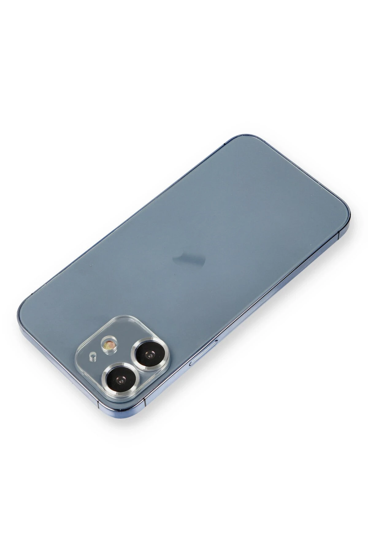 Newface iPhone 12 Mini Metal Kamera Lens Koruma Cam - Gümüş