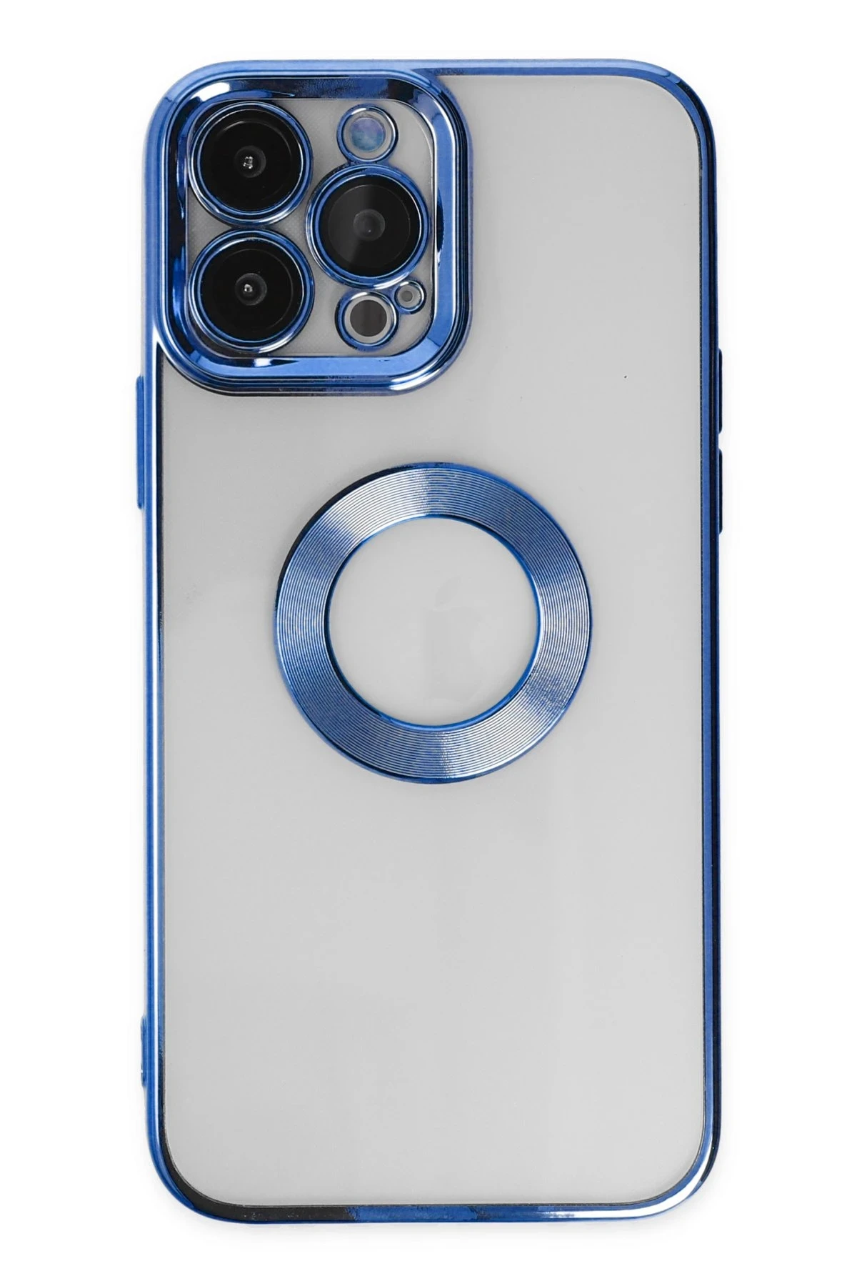 Newface iPhone 14 Pro Max Kılıf Slot Silikon - Mavi