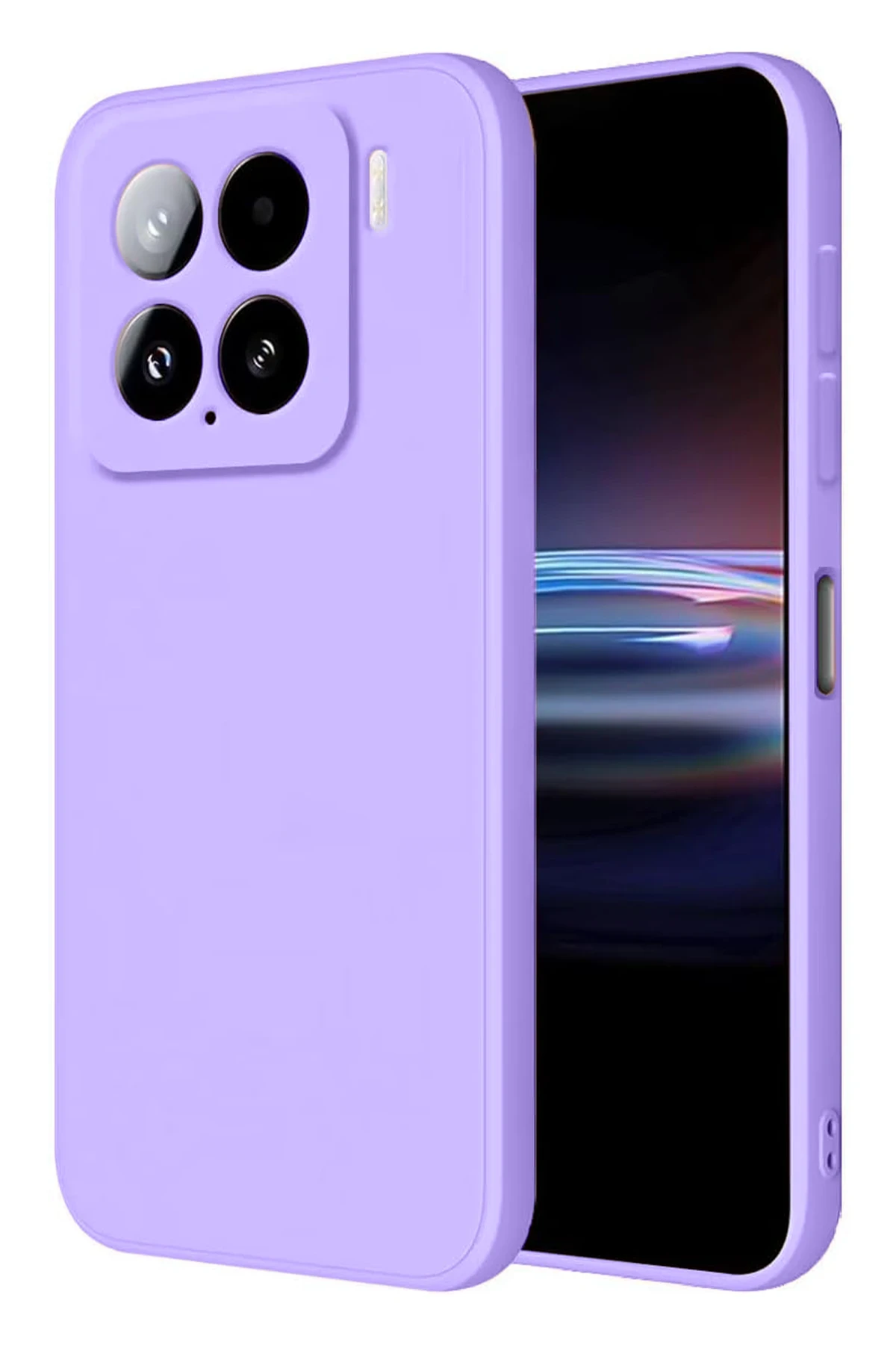 Newface Xiaomi Mi 15 Pro Kılıf Nano içi Kadife Silikon - Lila