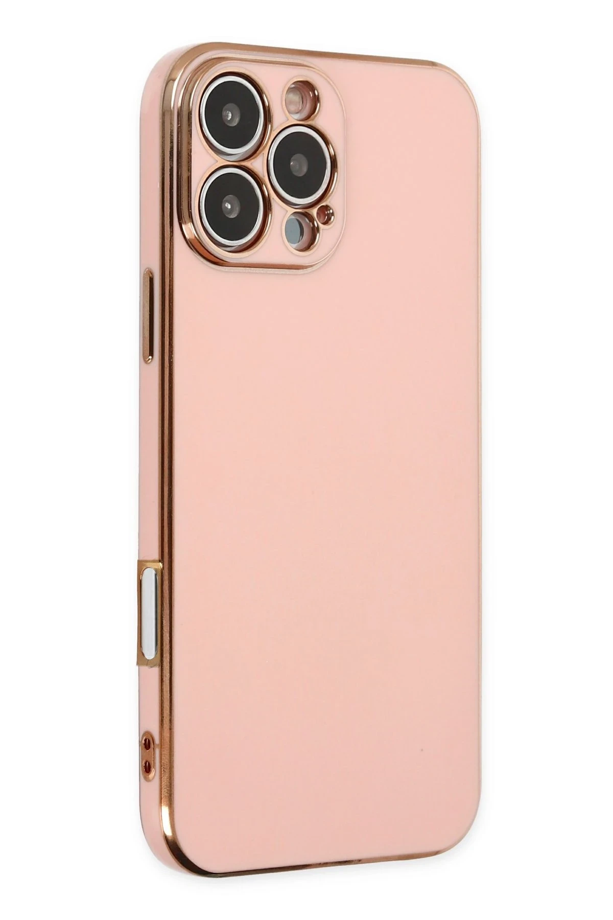 Newface iPhone 16 Pro Kılıf Volet Silikon - Pembe