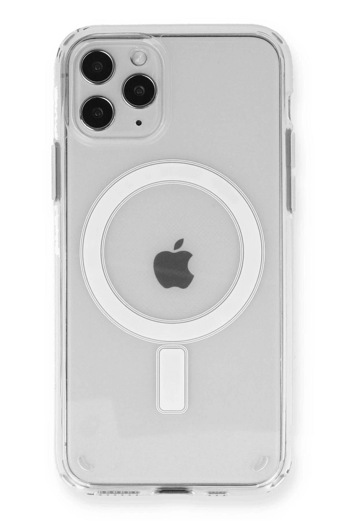 Newface iPhone 12 Pro Max Kılıf Magneticsafe Şeffaf Silikon - Şeffaf