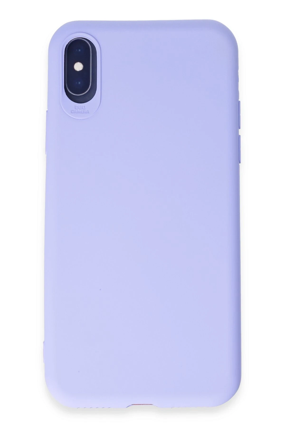 Newface iPhone X Kılıf First Silikon - Lila