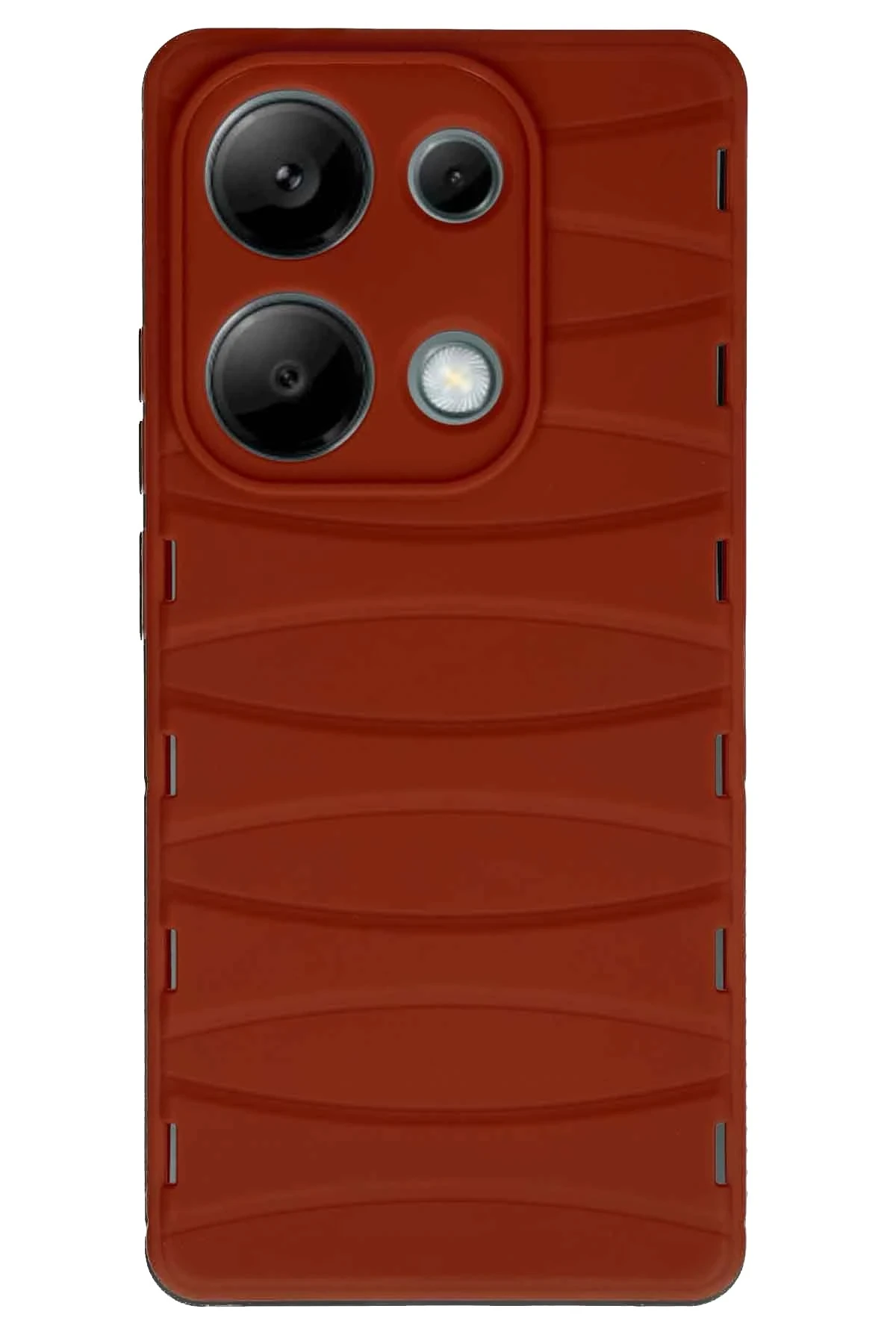 Newface Xiaomi Redmi Note 13 Pro 4G Kılıf Bibercas Silikon Kapak - Kırmızı