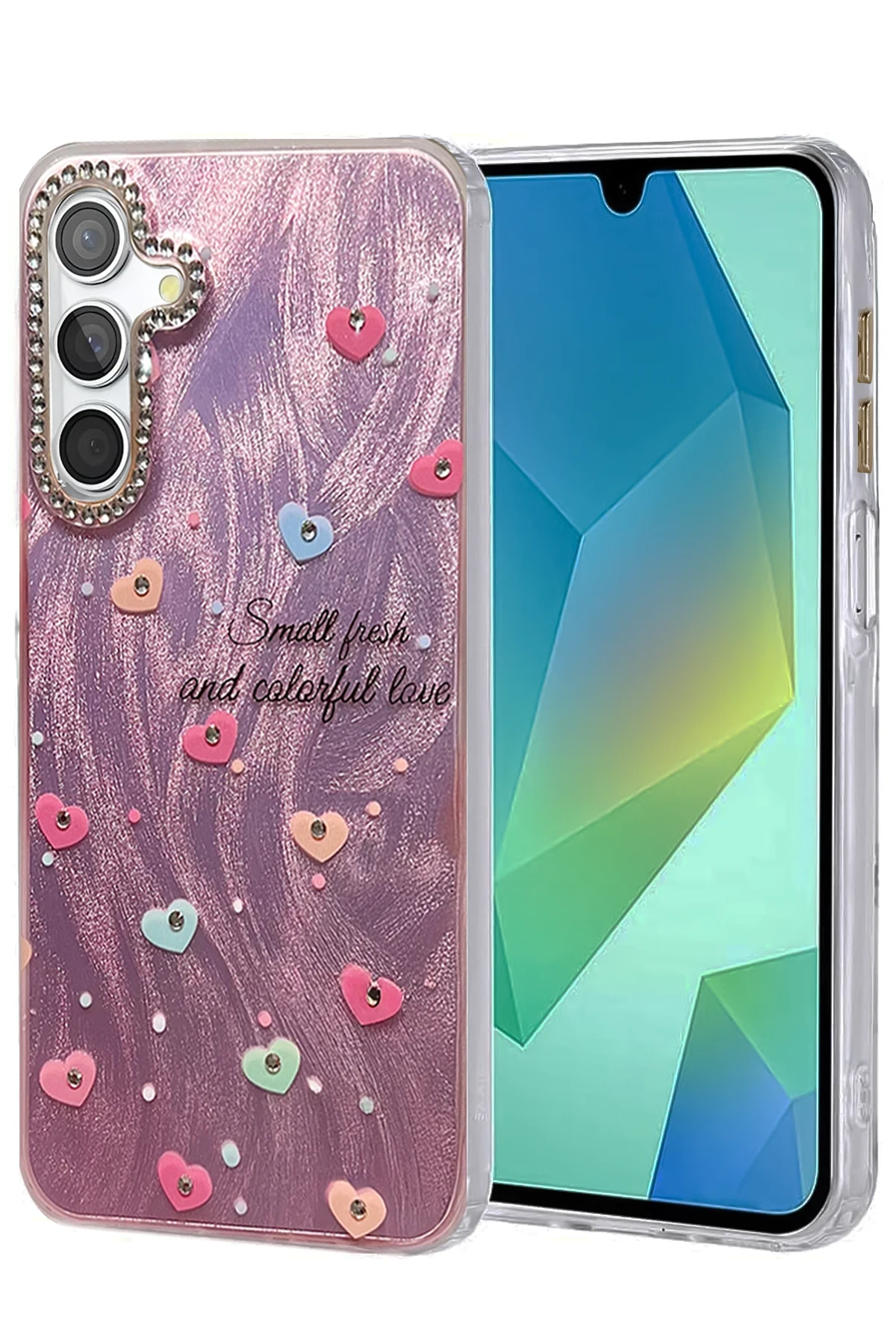 Newface Samsung Galaxy A55 5G Kılıf Blade Aynalı Desenli Kapak - Desen 8