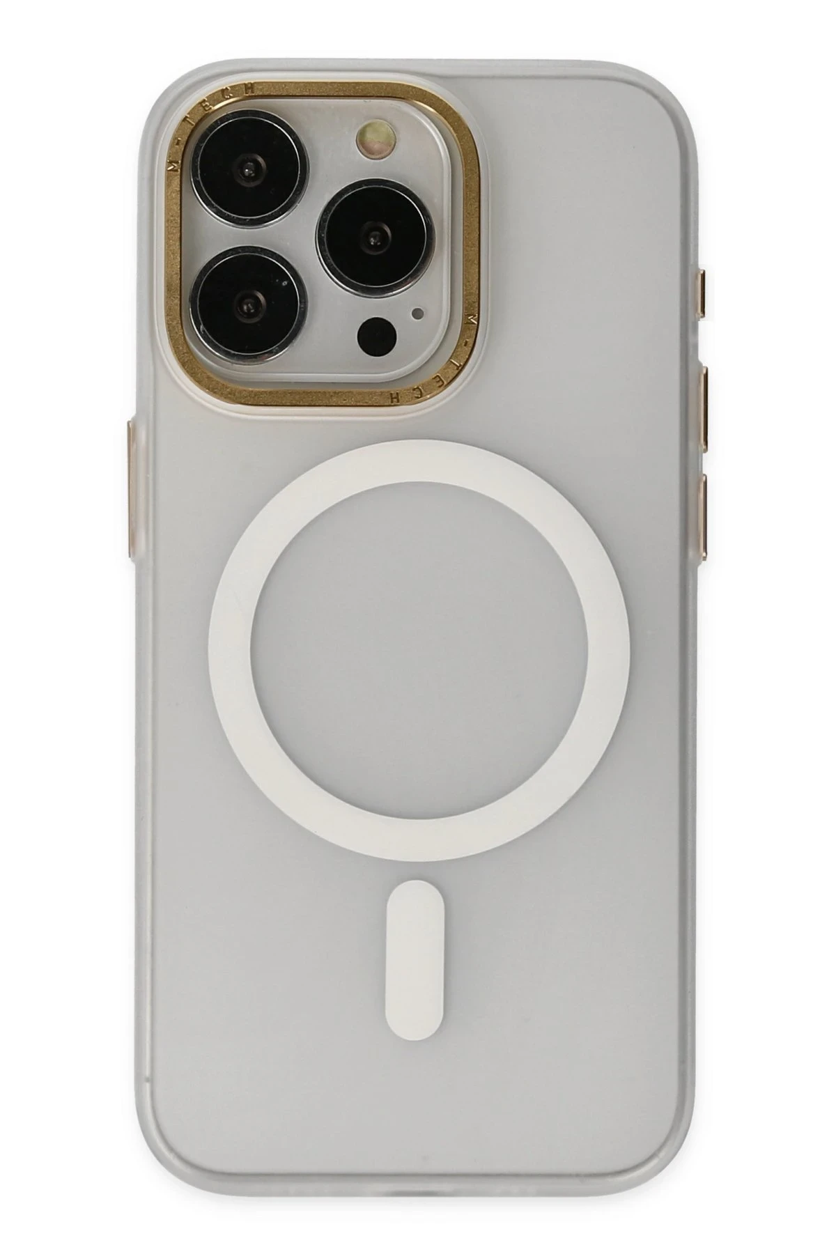 Newface iPhone 15 Pro Kılıf Lodos Magneticsafe Mat Kapak - Şeffaf