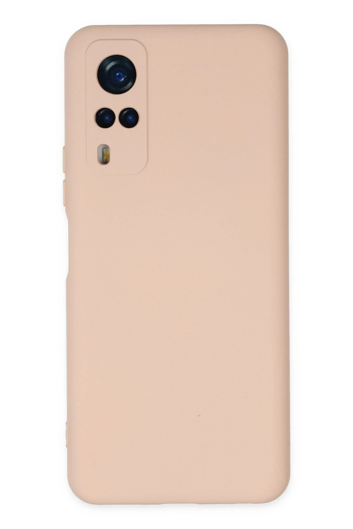 Newface Vivo Y53S Kılıf Nano içi Kadife Silikon - Pudra
