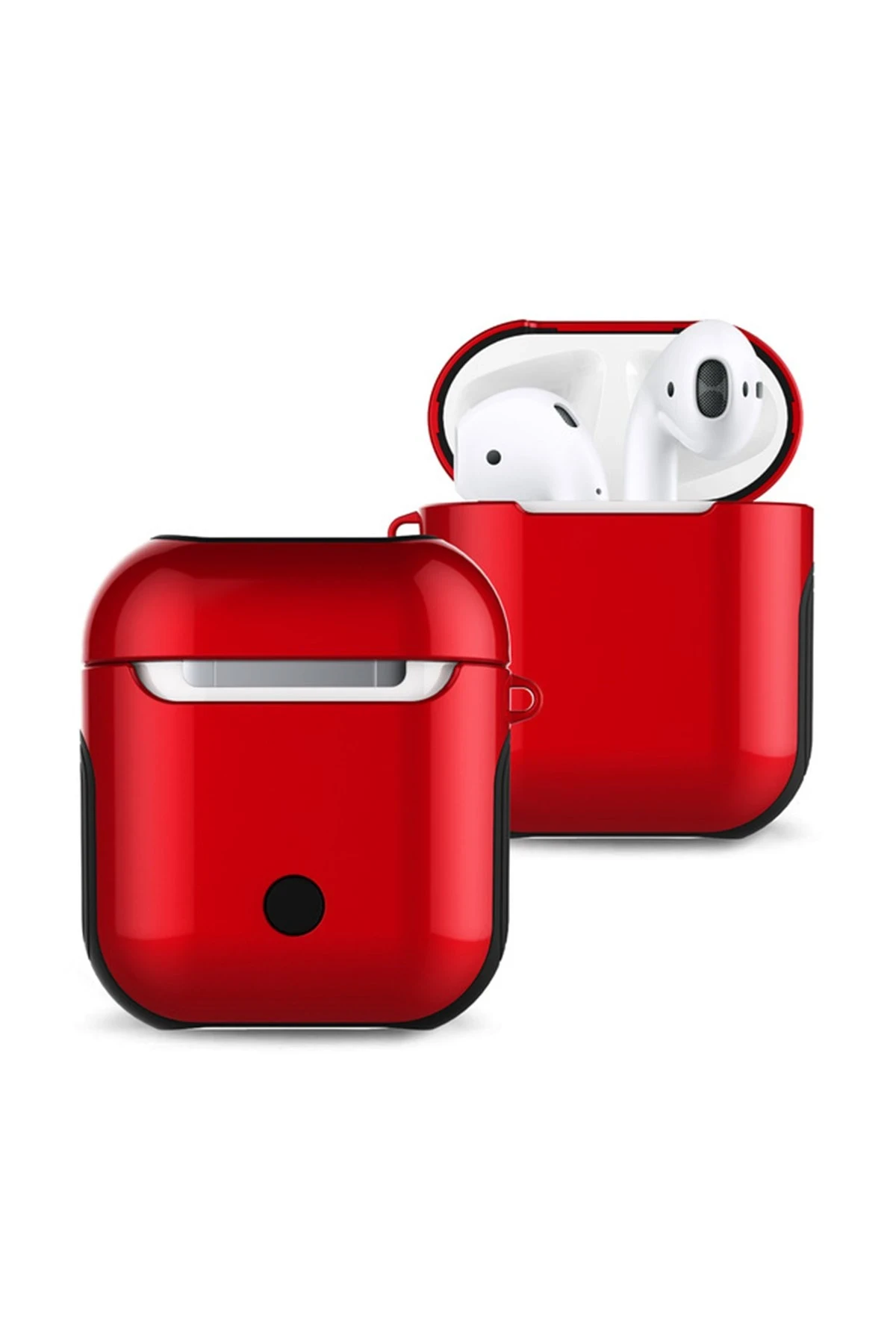 Newface Airpods 2 (2.nesil) 3in1 Kılıf - Kırmızı