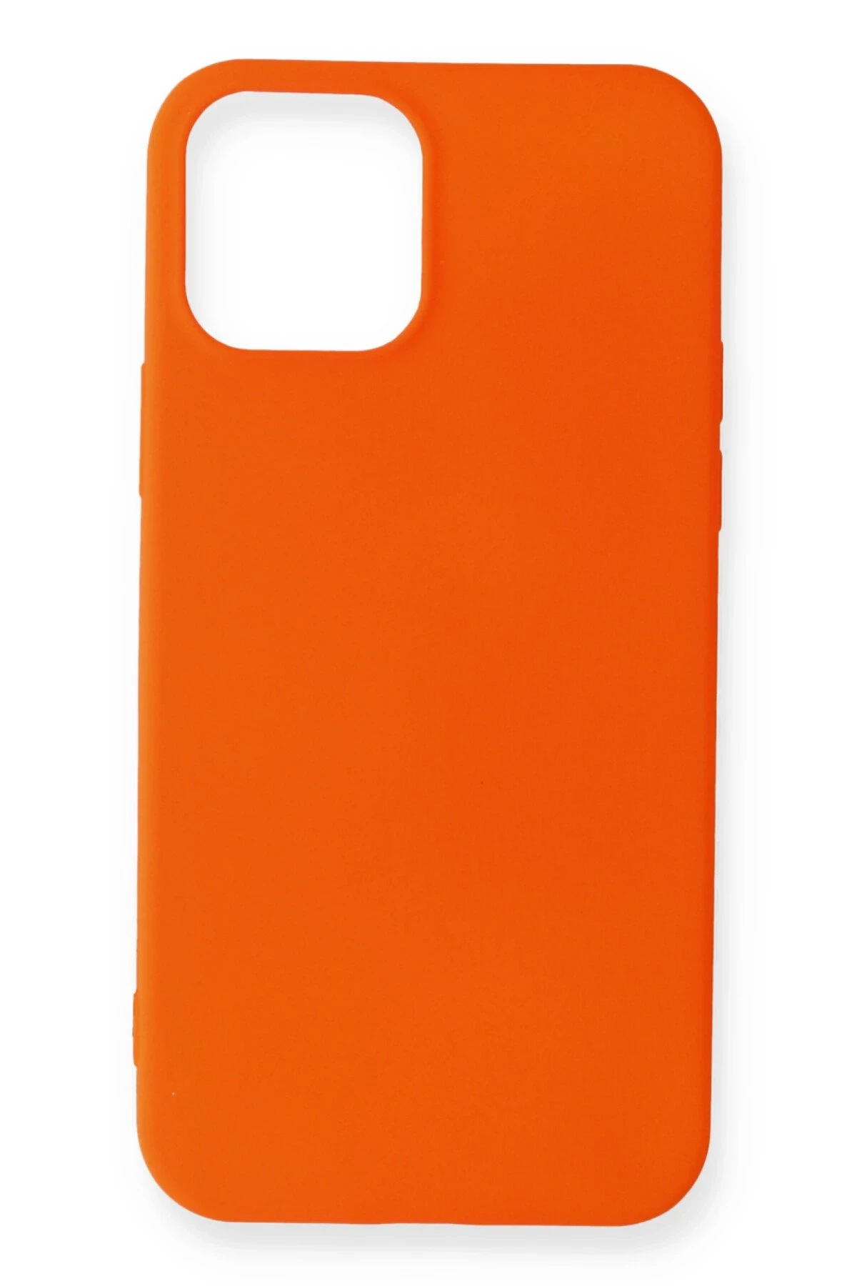 Newface iPhone 12 Mini Kılıf First Silikon - Turuncu