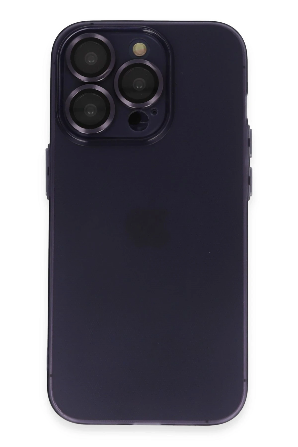 Newface iPhone 14 Pro Max Kılıf Luko Lens Silikon - Siyah