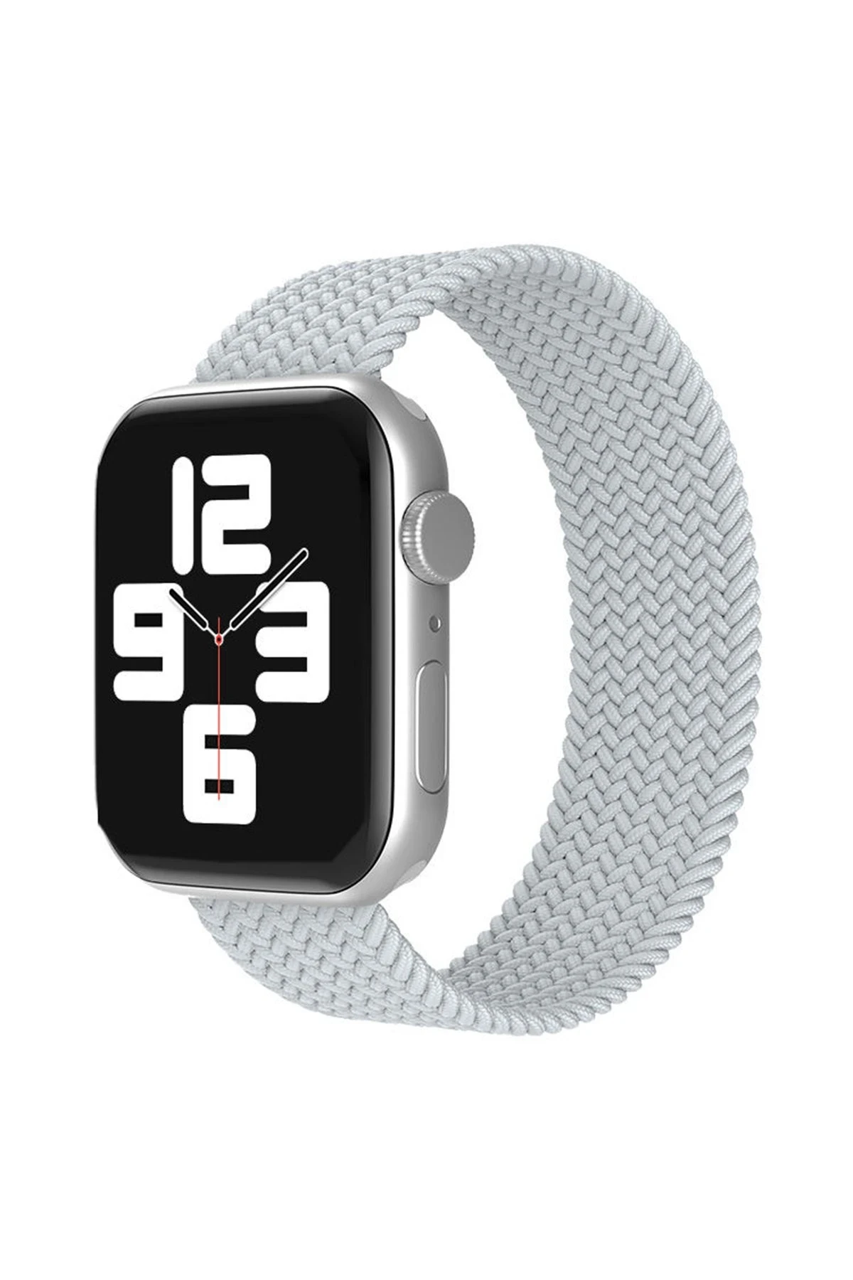 Newface Apple Watch 38mm Ayarlı Solo Silikon Kordon - Beyaz