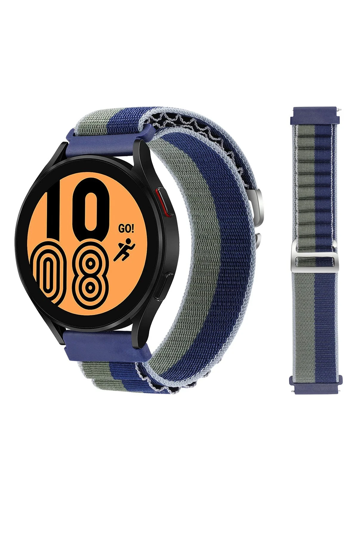 Newface Watch 20mm KR410 Kumaş Kordon - Lacivert-Yeşil