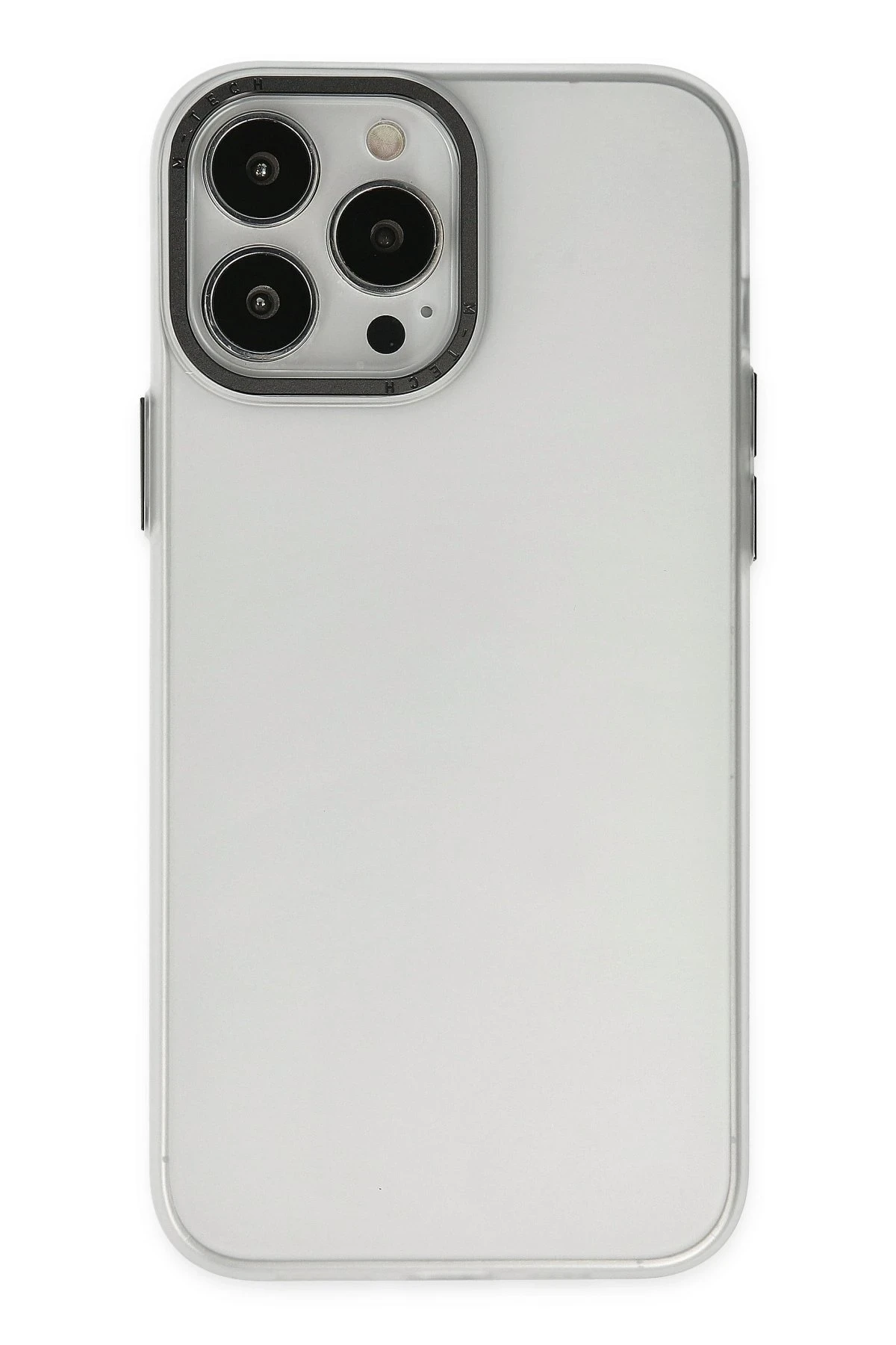 Newface iPhone 14 Pro Max Kılıf Modos Metal Kapak - Şeffaf