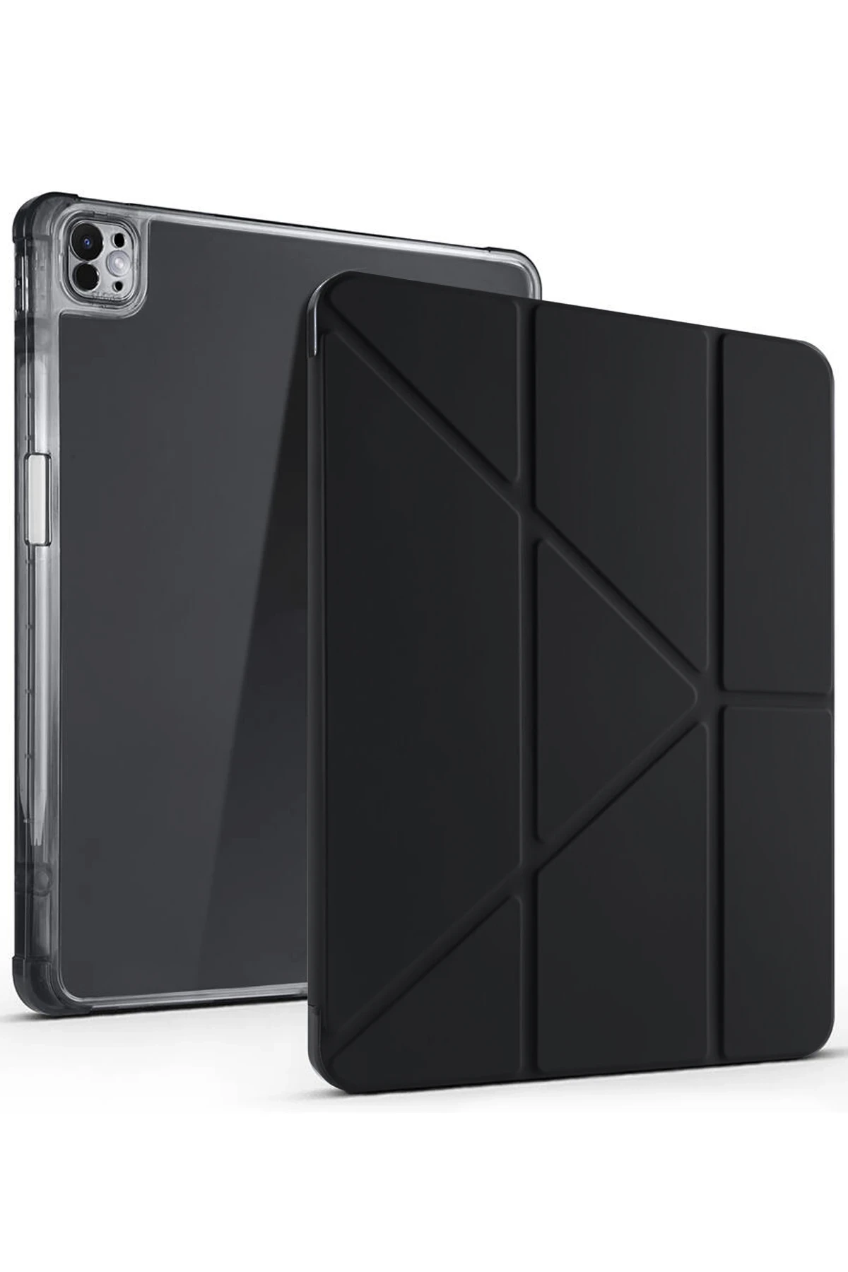 Newface iPad Air 13 (2024) Kılıf Kalemlikli Mars Tablet Kılıfı - Siyah