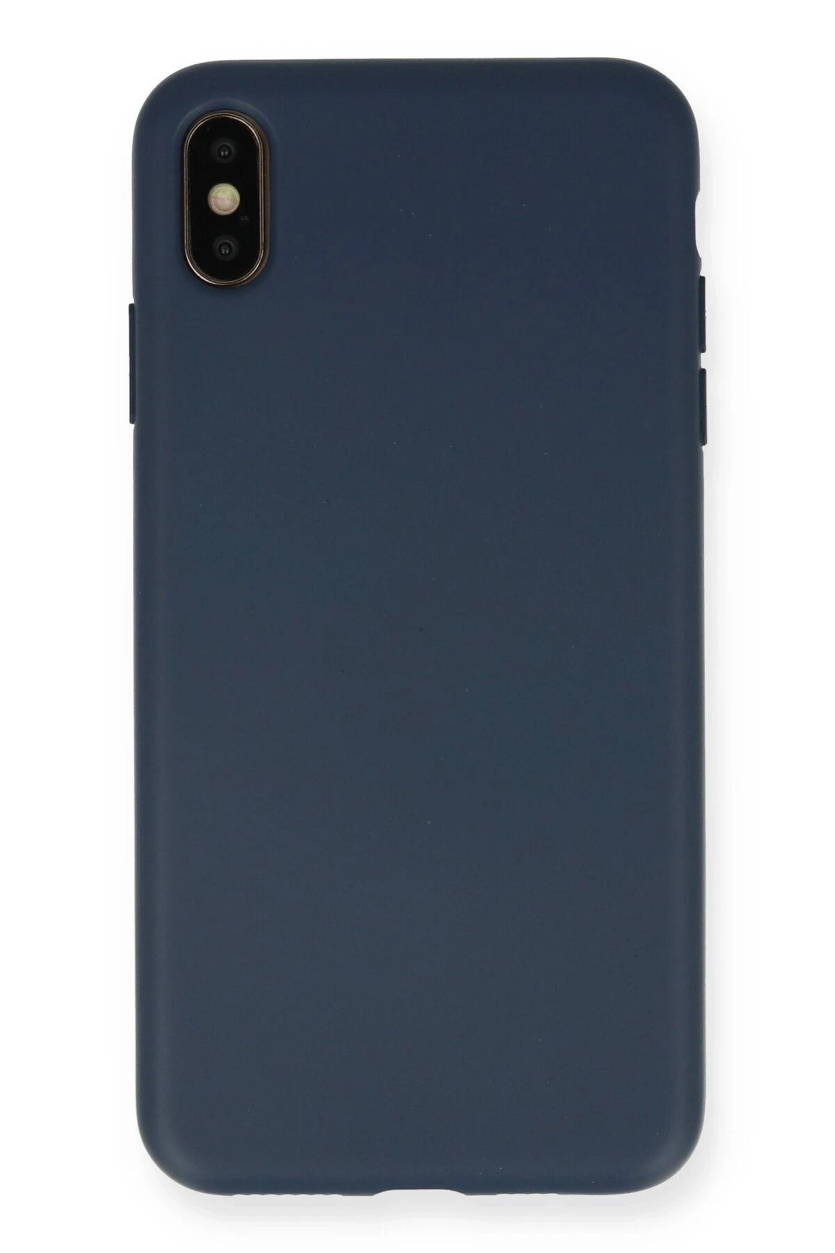 Newface iPhone XS Max Kılıf Nano içi Kadife Silikon - Lacivert