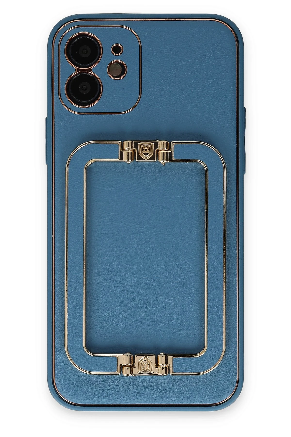 Newface iPhone 12 Kılıf Coco Elit Kapak - Mavi