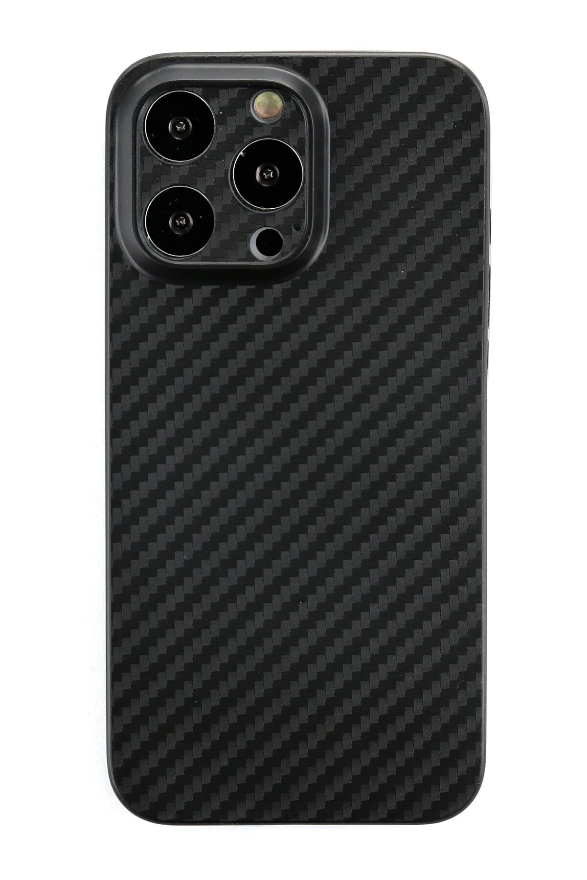 Newface iPhone 13 Pro Kılıf Karbon PP Silikon - Siyah