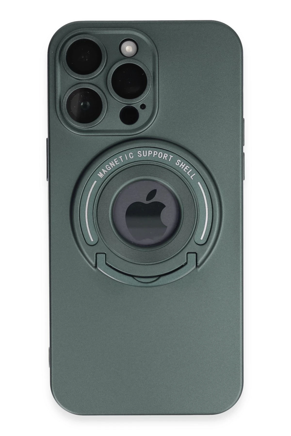 Newface iPhone 13 Pro Max Kılıf Lukka Magneticsafe Kapak - Koyu Yeşil