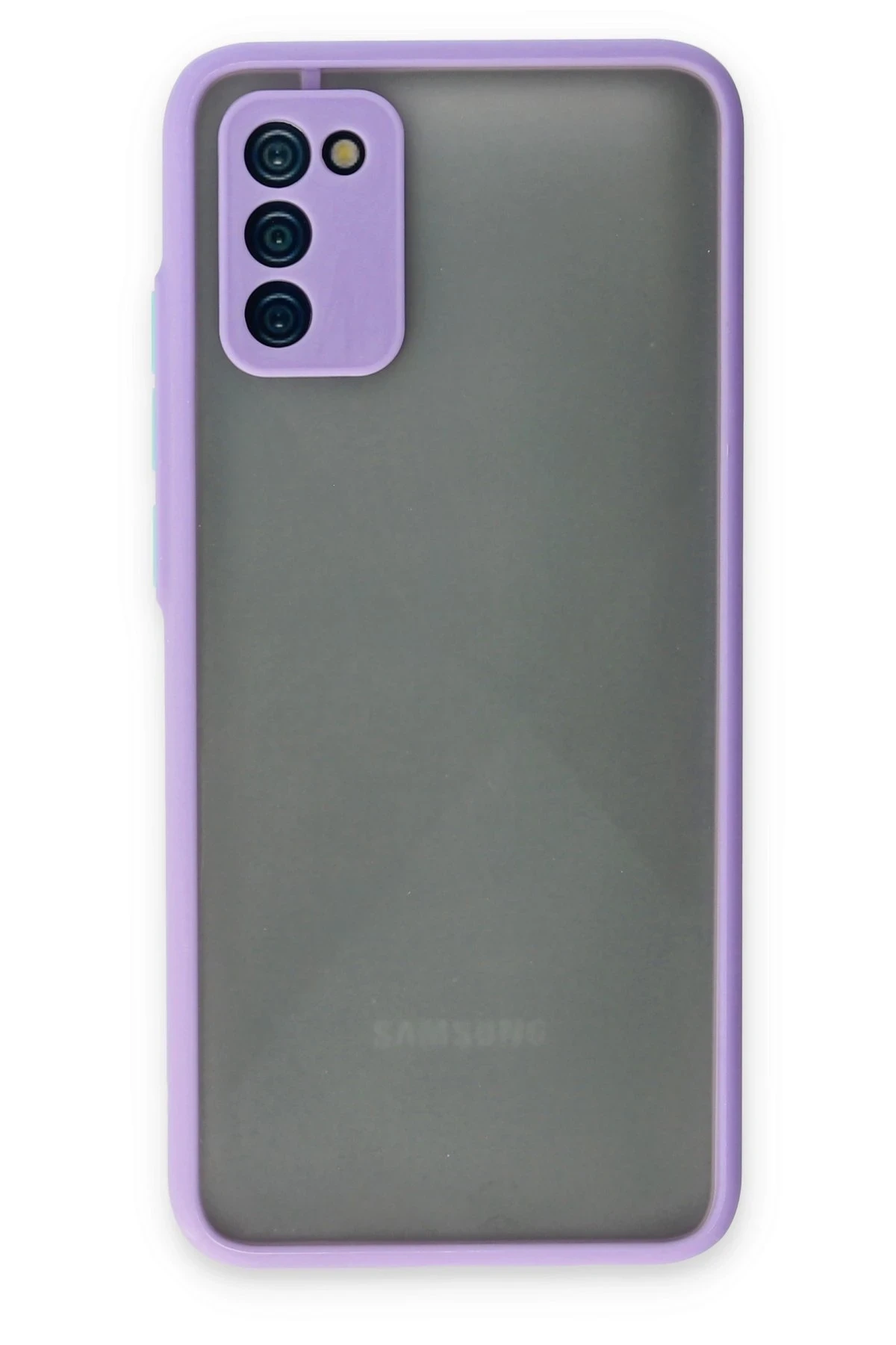 Newface Samsung Galaxy A02S Kılıf Montreal Silikon Kapak - Mor