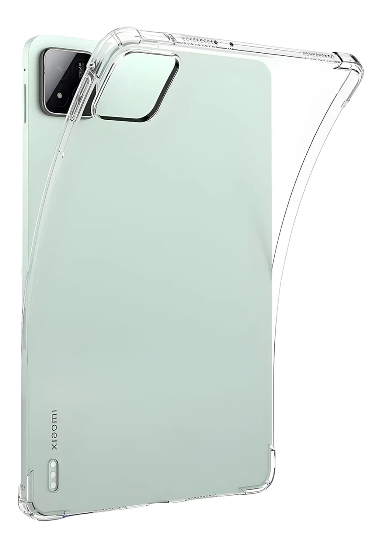 Newface Xiaomi Pad 7 Pro Kılıf Anti Şeffaf Tablet Silikon - Şeffaf