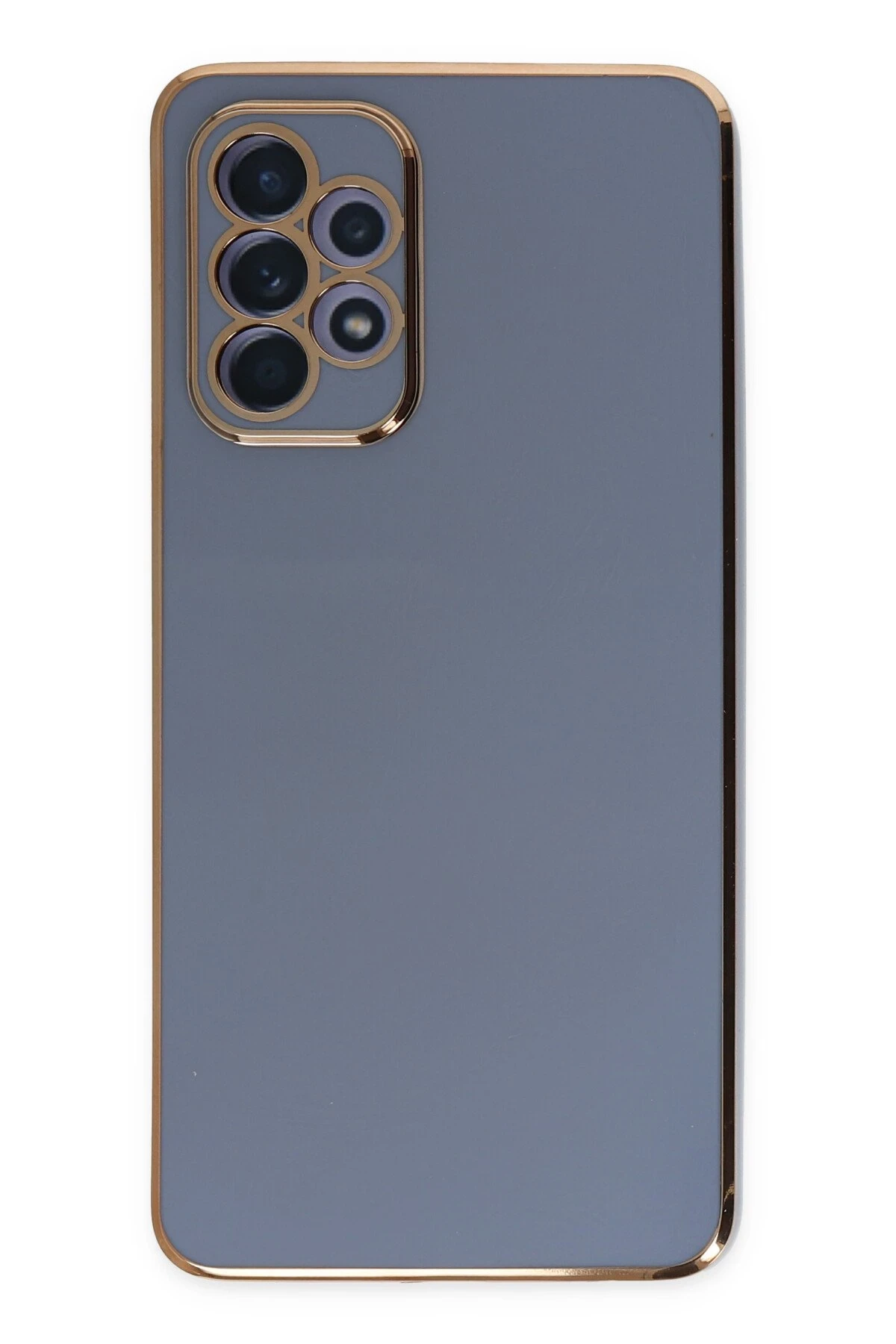 Newface Samsung Galaxy A52 Kılıf Volet Silikon - Mavi