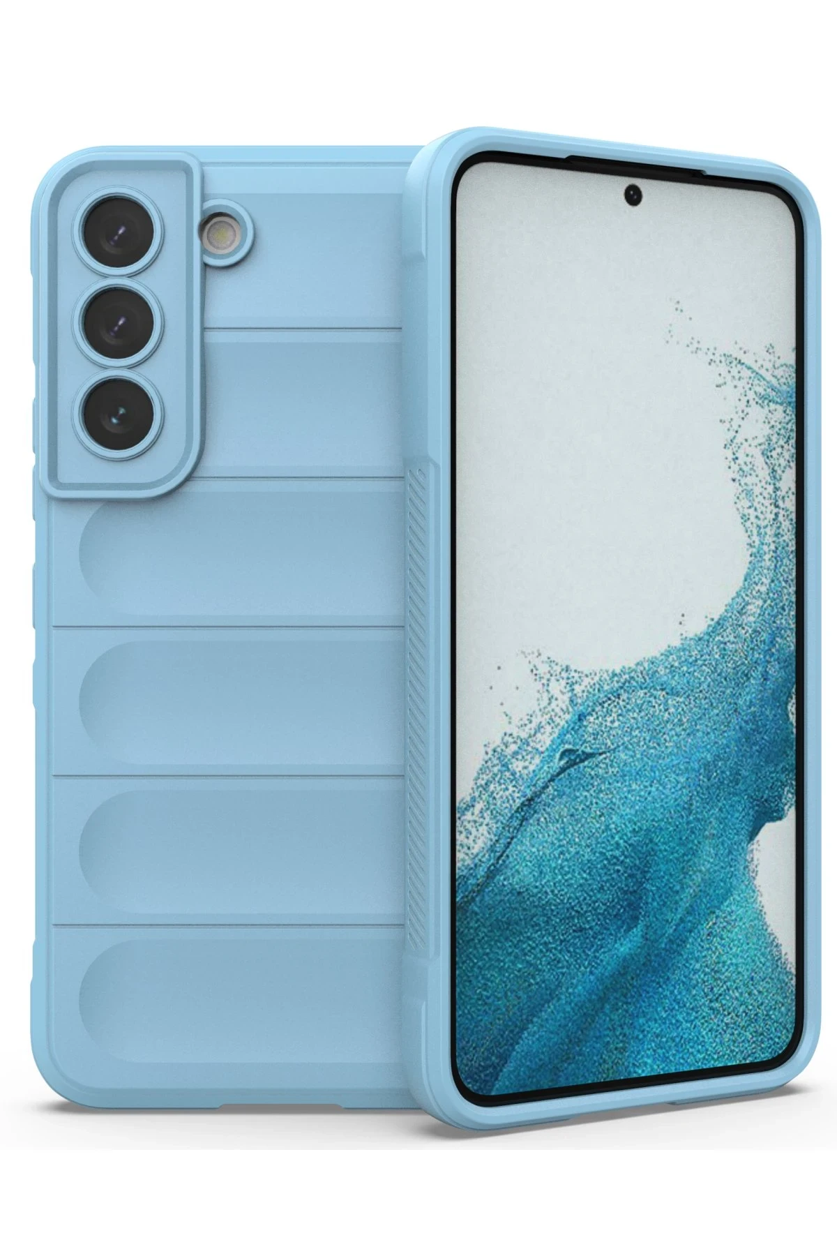 Newface Samsung Galaxy S21 Kılıf Optimum Silikon - Sky Blue