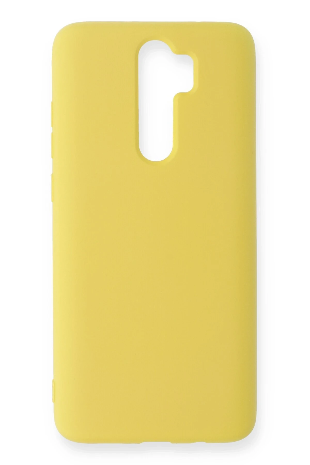 Newface Xiaomi Redmi Note 8 Pro Kılıf Nano içi Kadife Silikon - Sarı