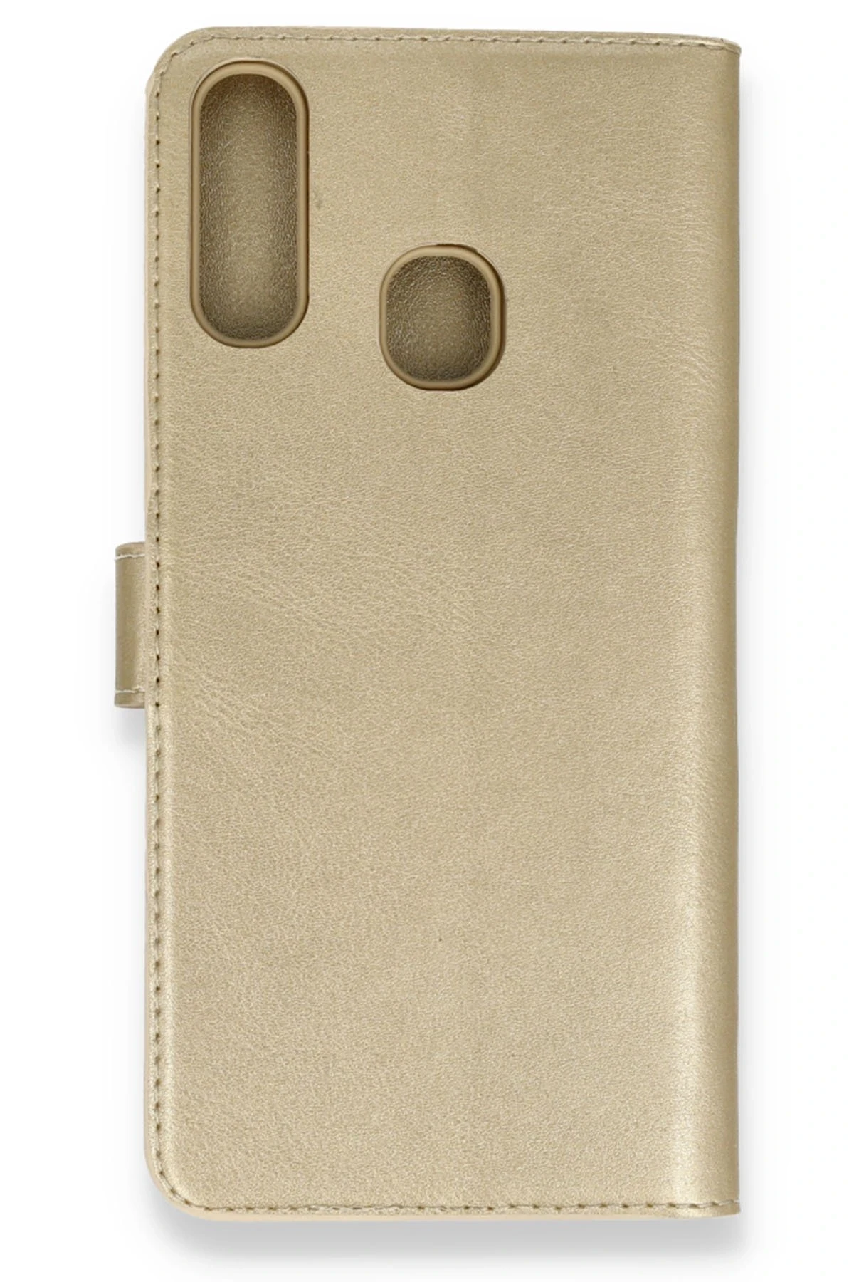 Newface Samsung Galaxy A20S Kılıf Trend S Plus Kapaklı Kılıf - Gold