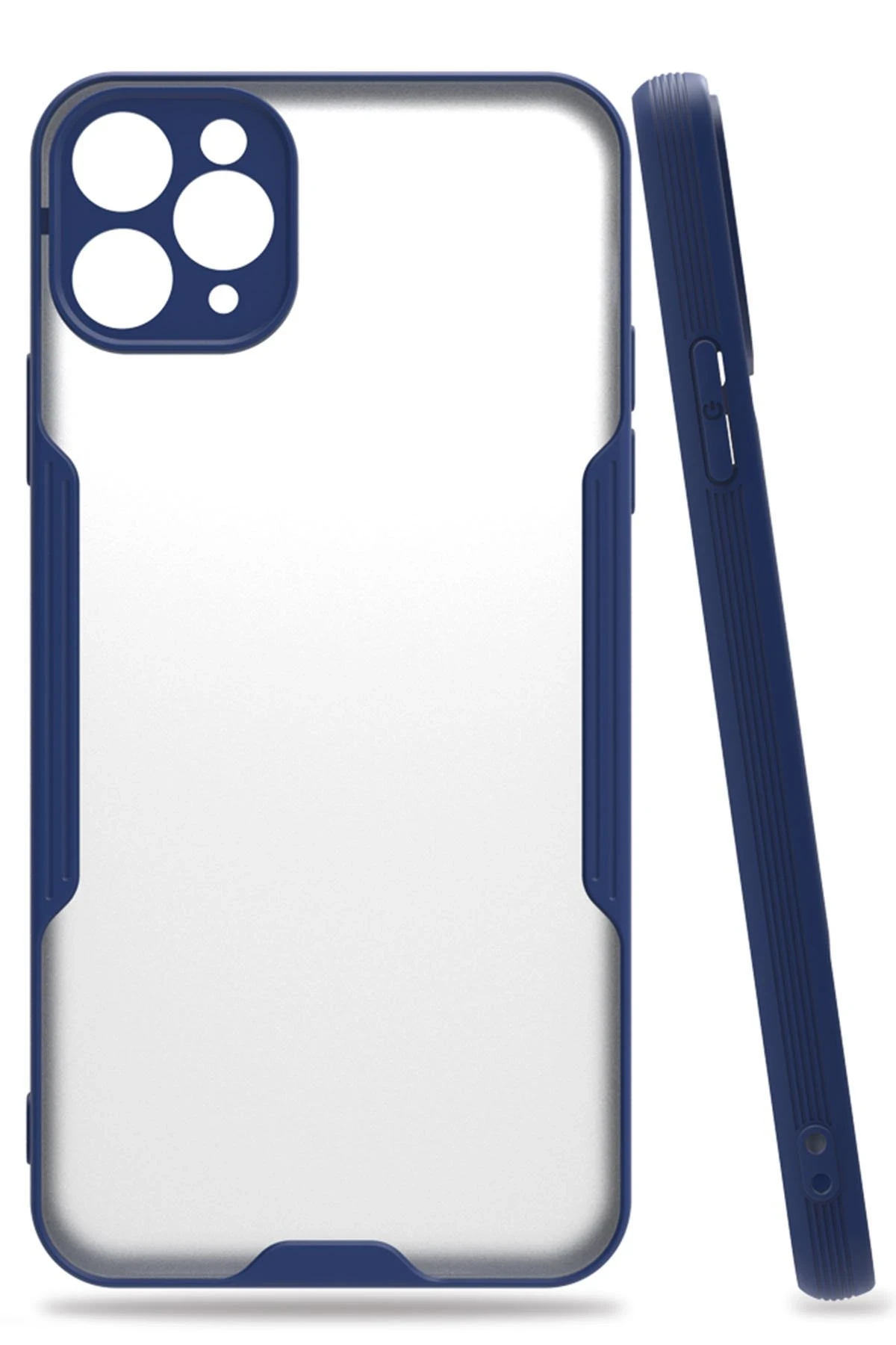 Newface iPhone 11 Pro Kılıf Platin Silikon - Lacivert