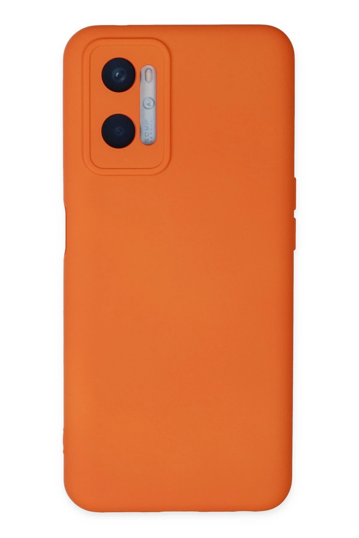 Newface Oppo A96 Kılıf Nano içi Kadife Silikon - Turuncu