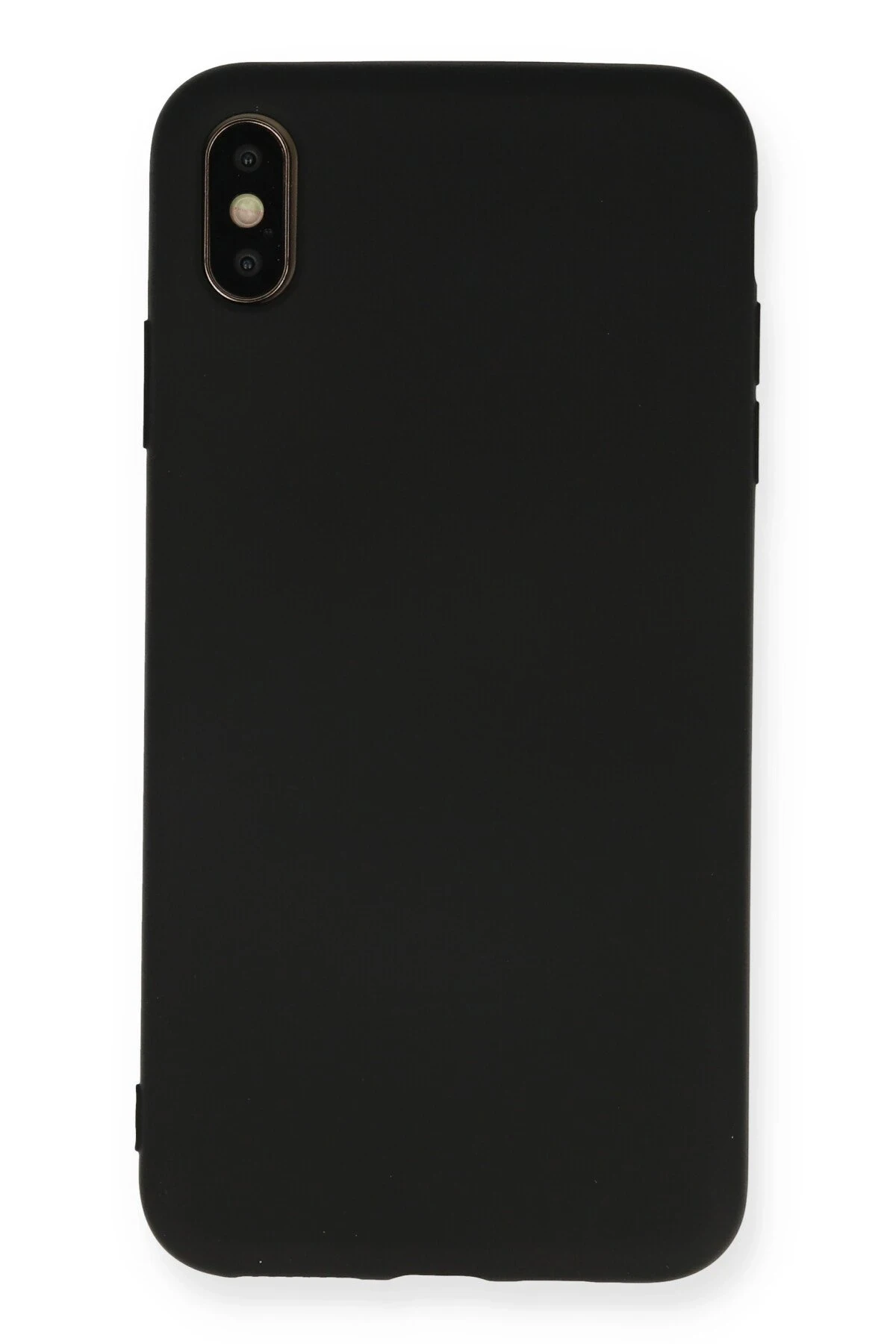 Newface iPhone X Kılıf Nano içi Kadife Silikon - Siyah