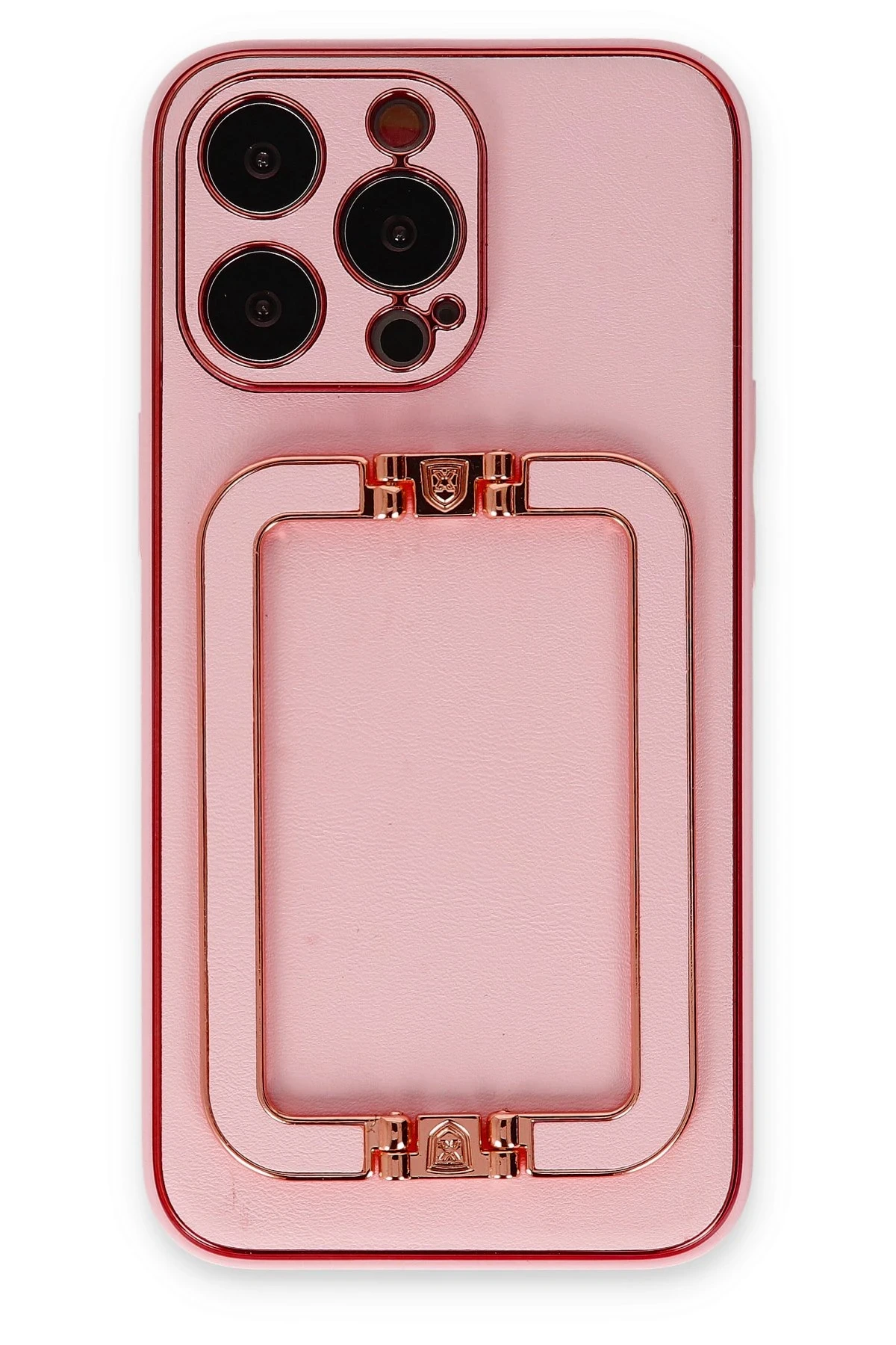 Newface iPhone 13 Pro Max Kılıf Coco Elit Kapak - Pembe