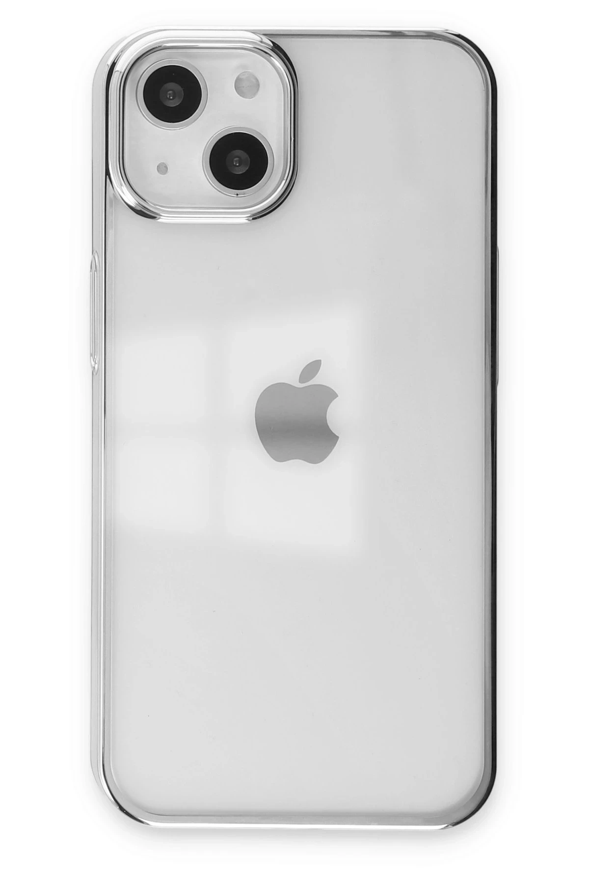 Newface iPhone 14 Plus Kılıf Element Silikon - Gümüş
