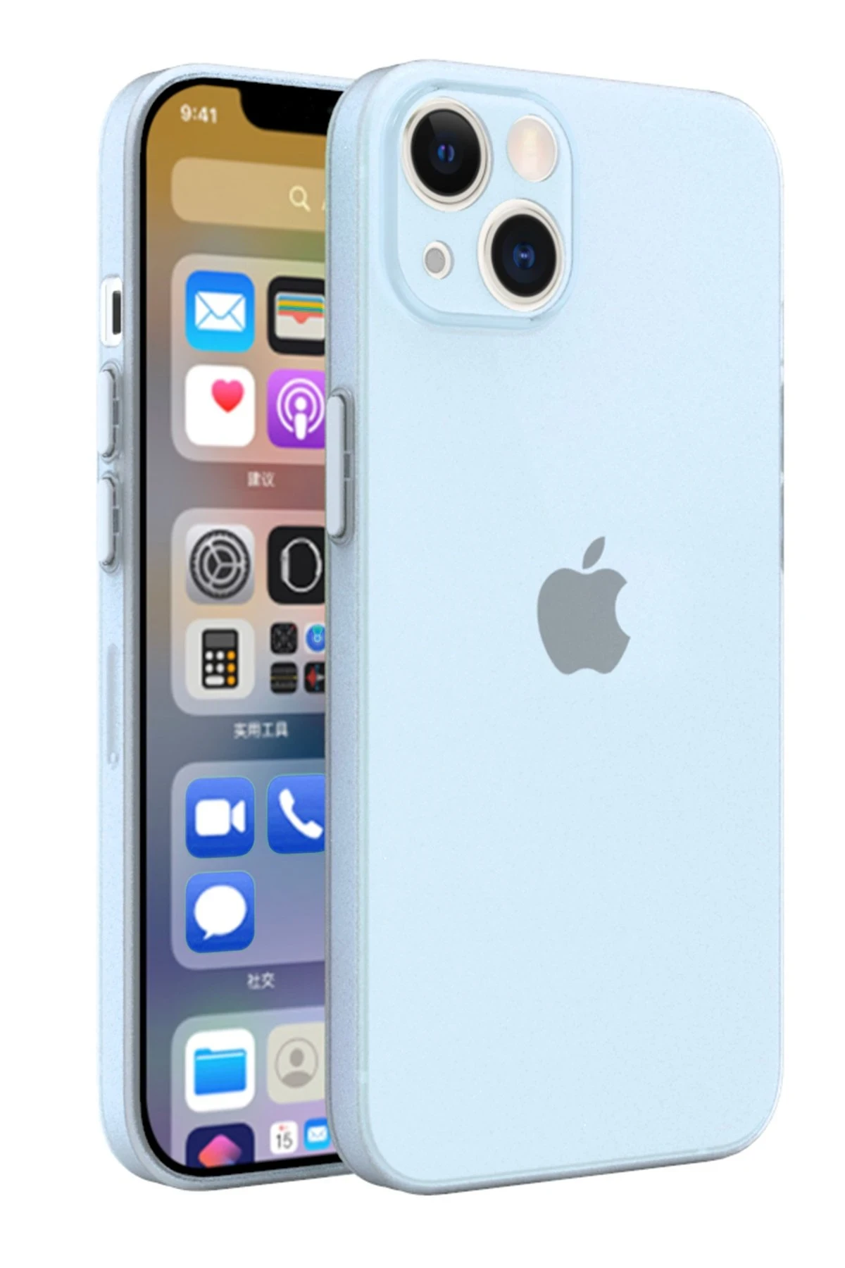 Newface iPhone 13 Mini Kılıf Puma Silikon - Turkuaz