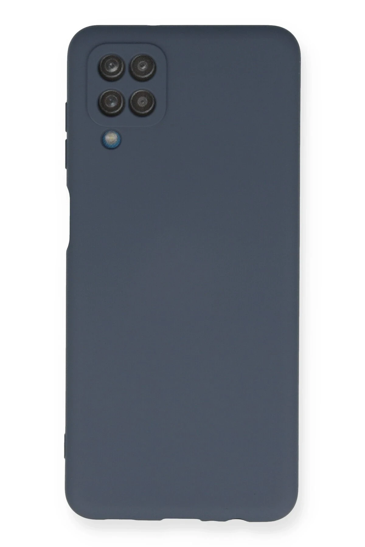 Newface Samsung Galaxy A12 Kılıf Nano içi Kadife Silikon - Gri