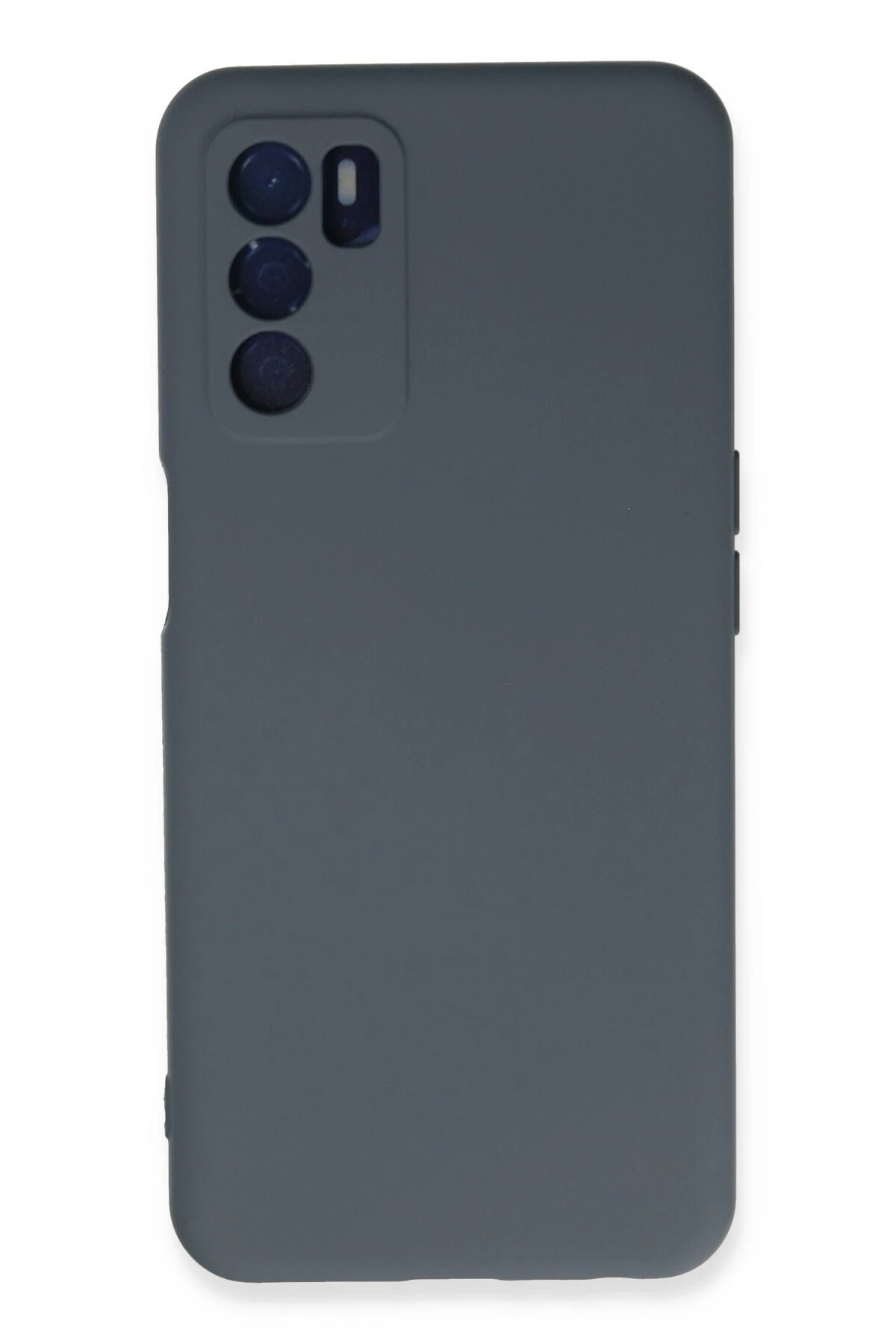 Newface Oppo A16 Kılıf Nano içi Kadife Silikon - Gri