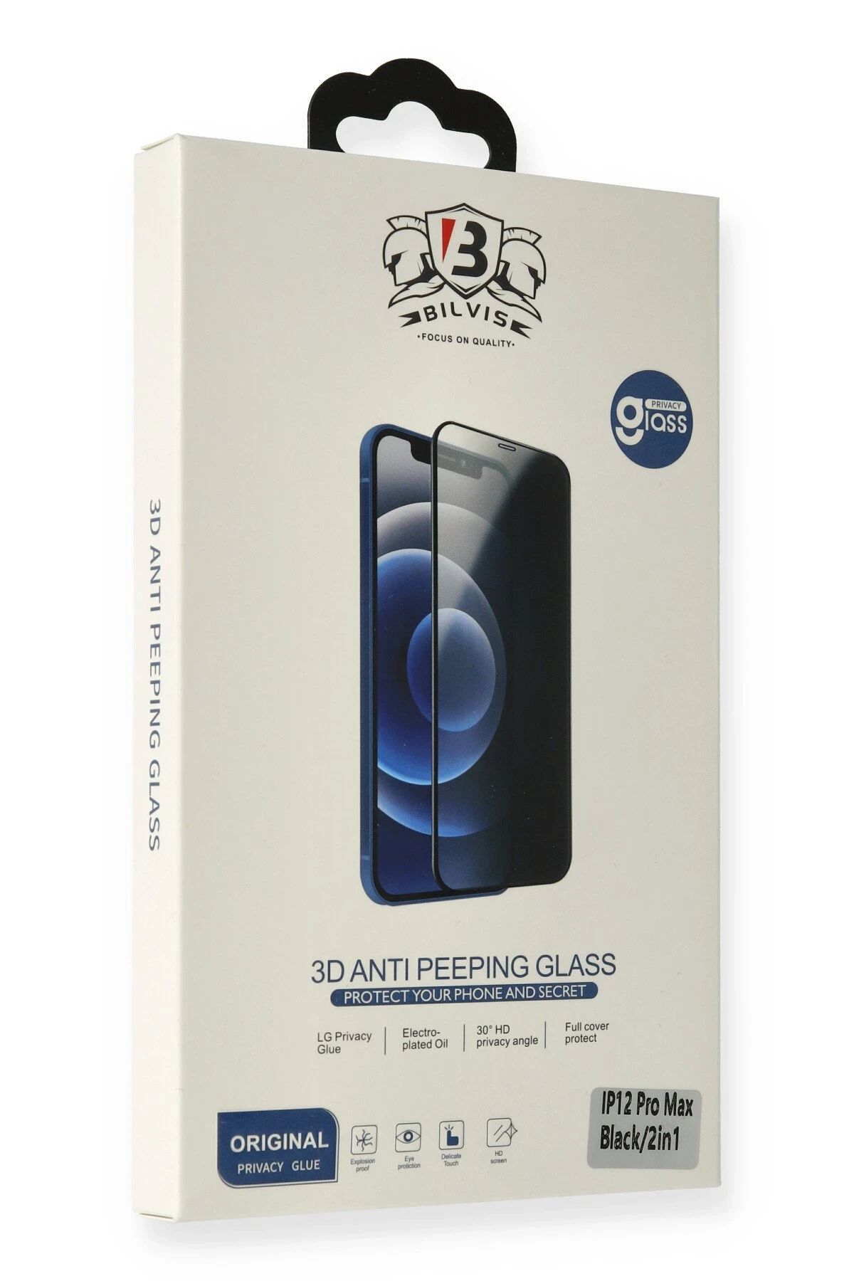 Newface iPhone 12 Pro Max Bilvis Hayalet Cam Ekran Koruyucu