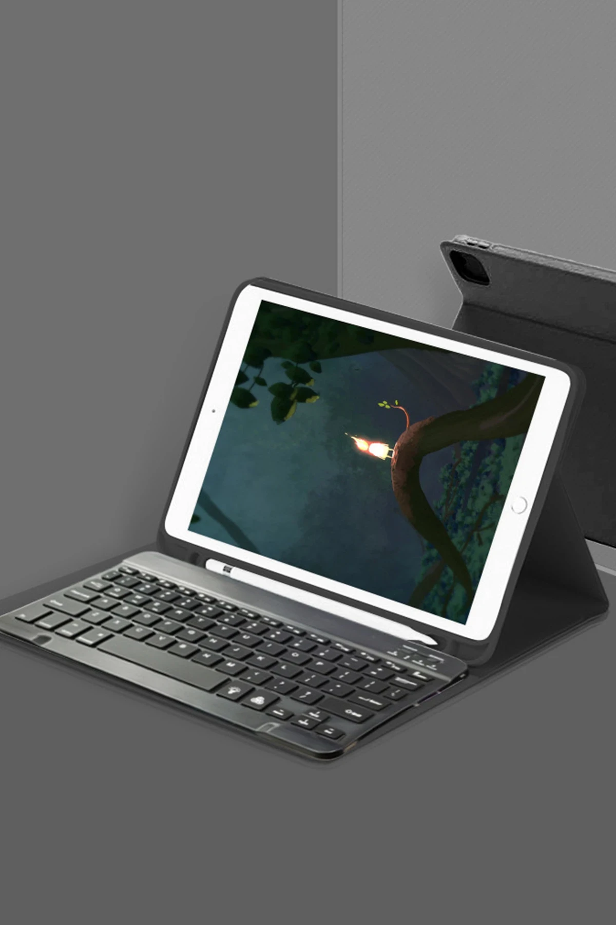 Newface iPad Air 11 (2024) Kılıf KC01 Smart Klavyeli Tablet Kılıfı - Siyah
