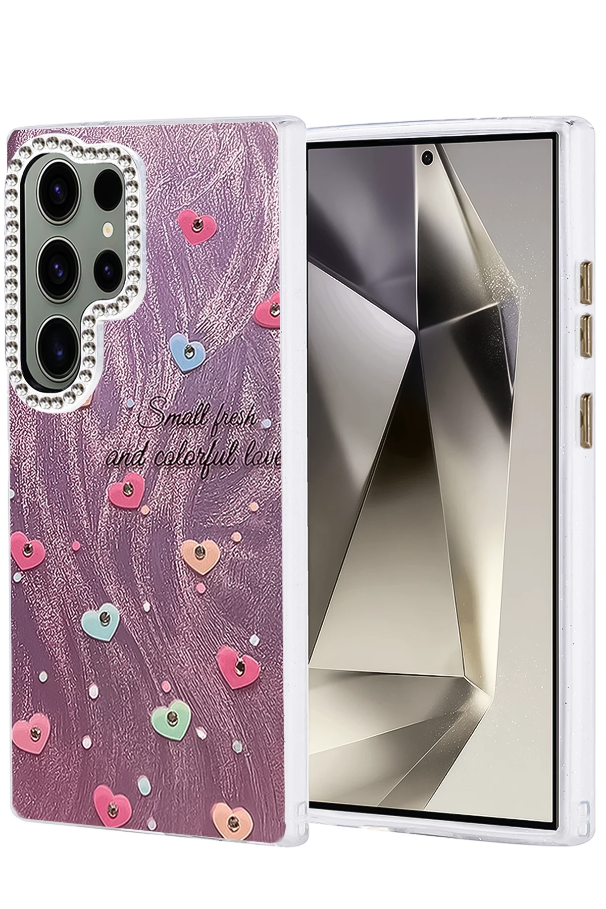 Newface Samsung Galaxy S24 Ultra Kılıf Blade Aynalı Desenli Kapak - Desen 8