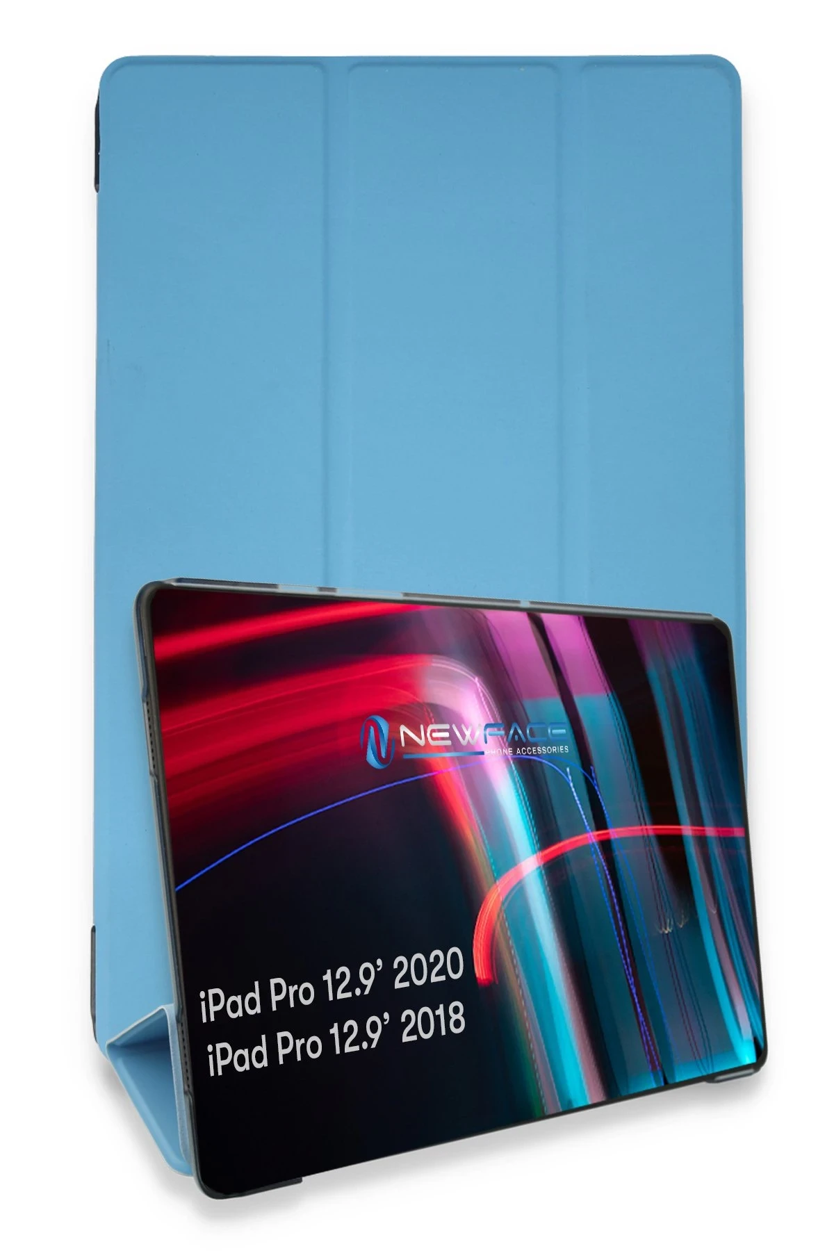 Newface iPad Pro 12.9 (2021) Kılıf Tablet Smart Kılıf - Mavi