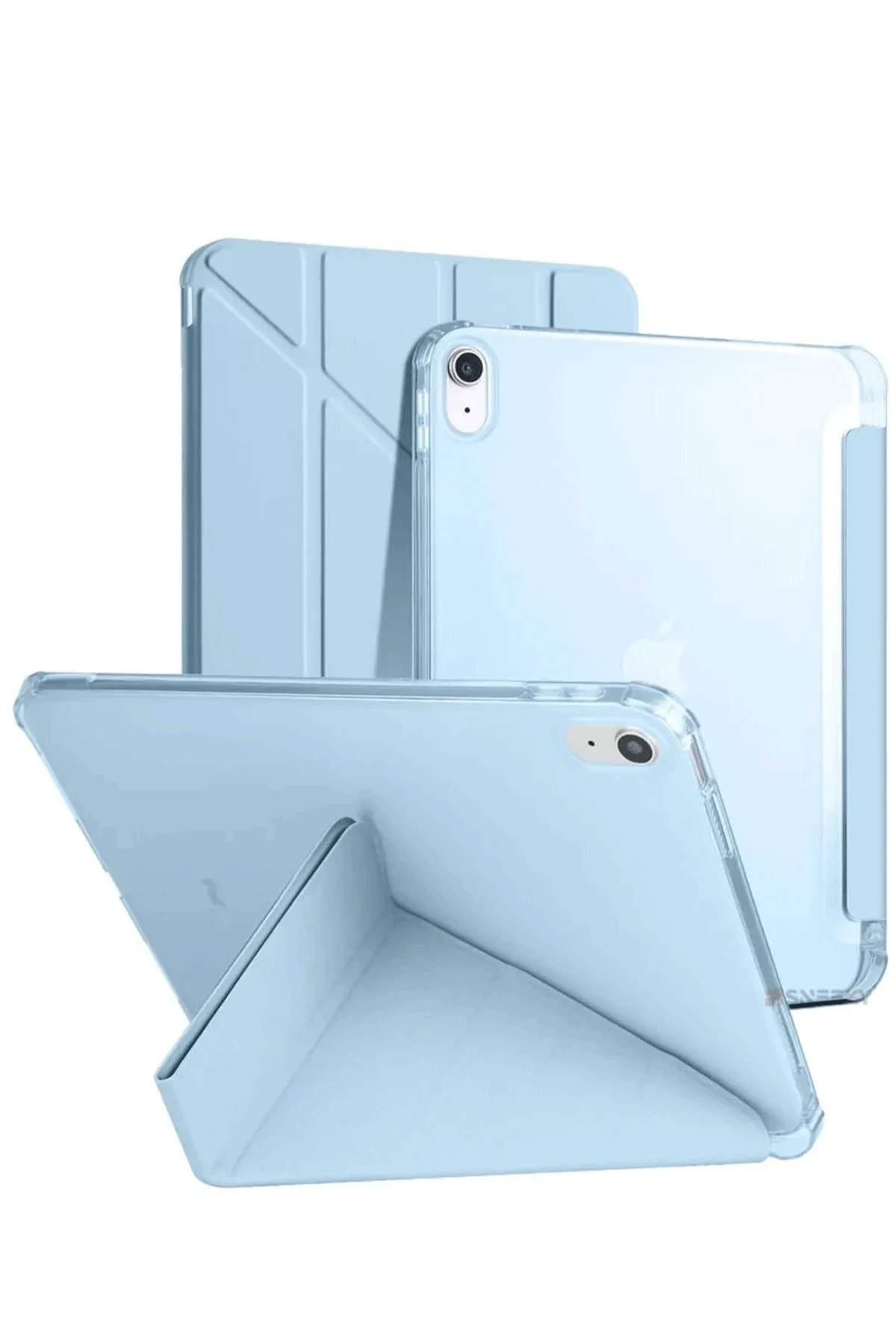 Newface iPad 2022 10.9 (10.nesil) Kılıf Kalemlikli Mars Tablet Kılıfı - Mavi