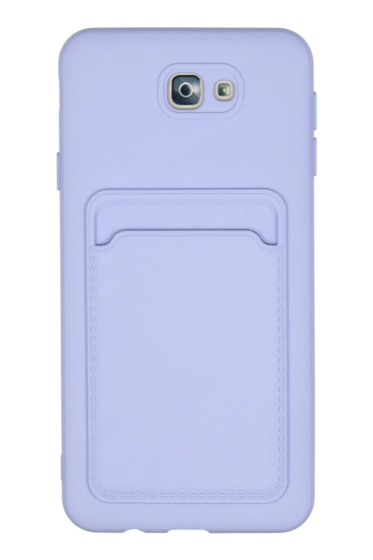 Newface Samsung Galaxy J7 Prime Kılıf Kelvin Kartvizitli Silikon - Lila