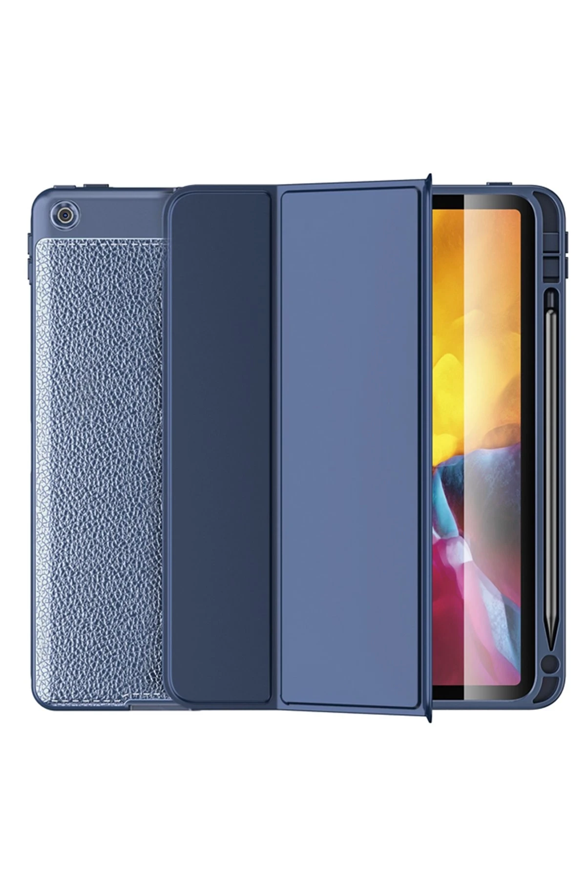 Newface iPad 10.2 (7.nesil) Kılıf Tablet Focus Silikon - Lacivert